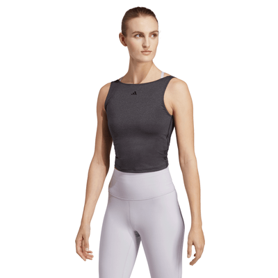 adidas Studio - Negro - Camiseta Yoga Mujer