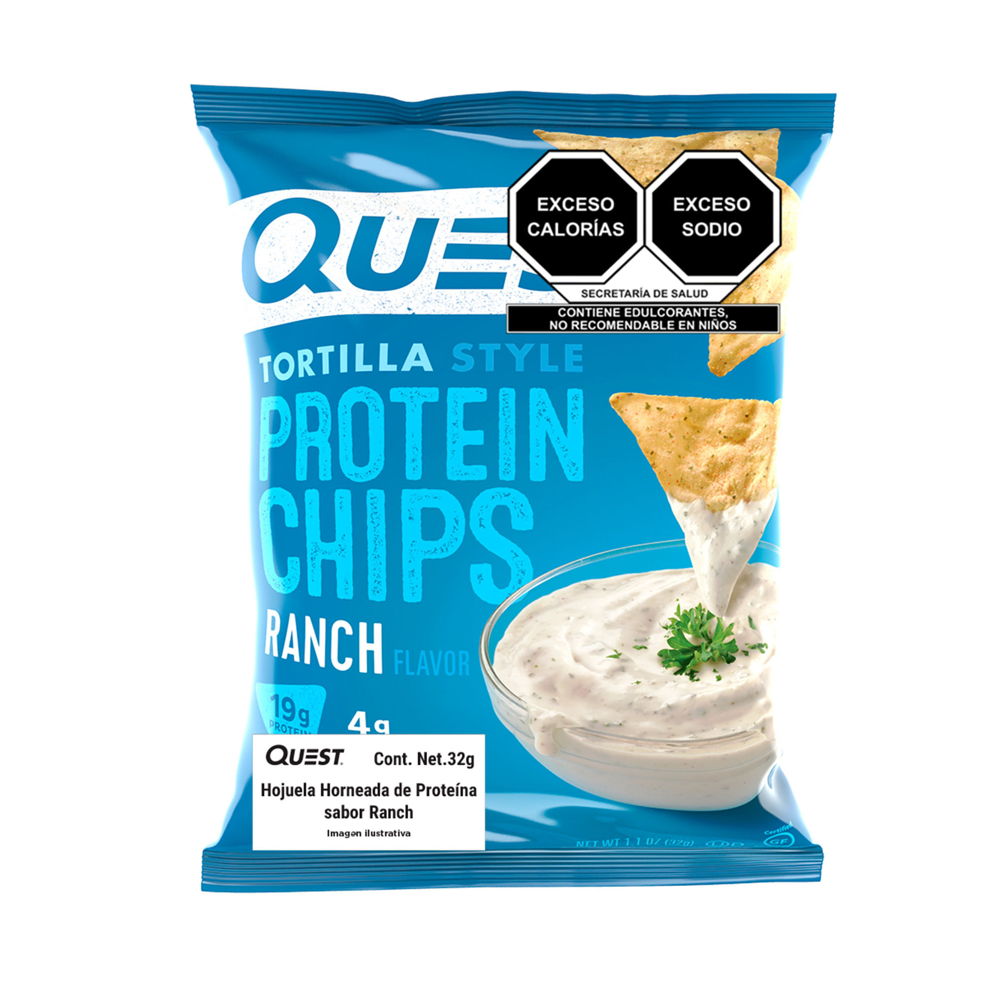 Chips de Proteína Quest Nutrition 8pz Ranch
