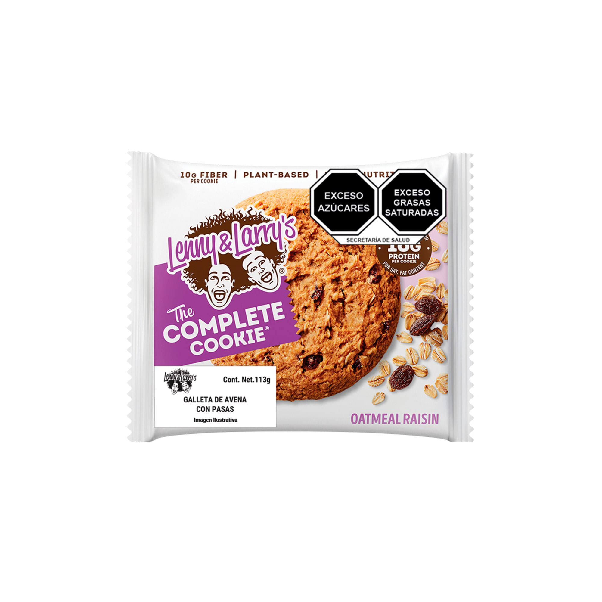Galleta Lenny & Larry's Complete 12pz Avena con Pasas