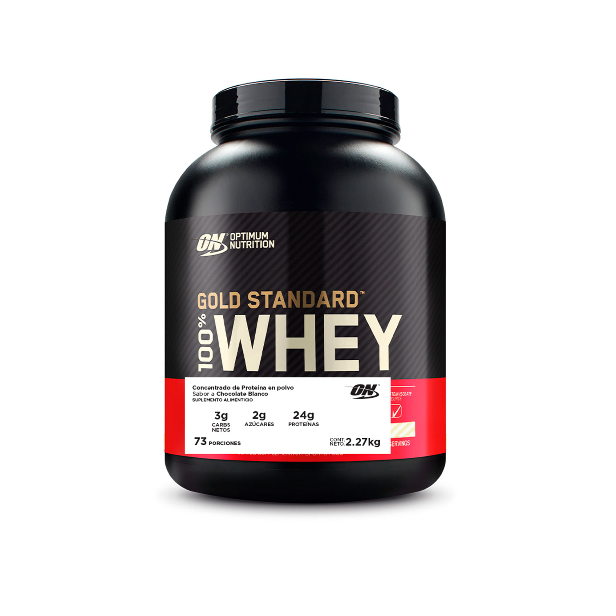 Proteína en Polvo Optimum Nutrition Gold Standard 100% Whey 2.2KG Chocolate Blanco