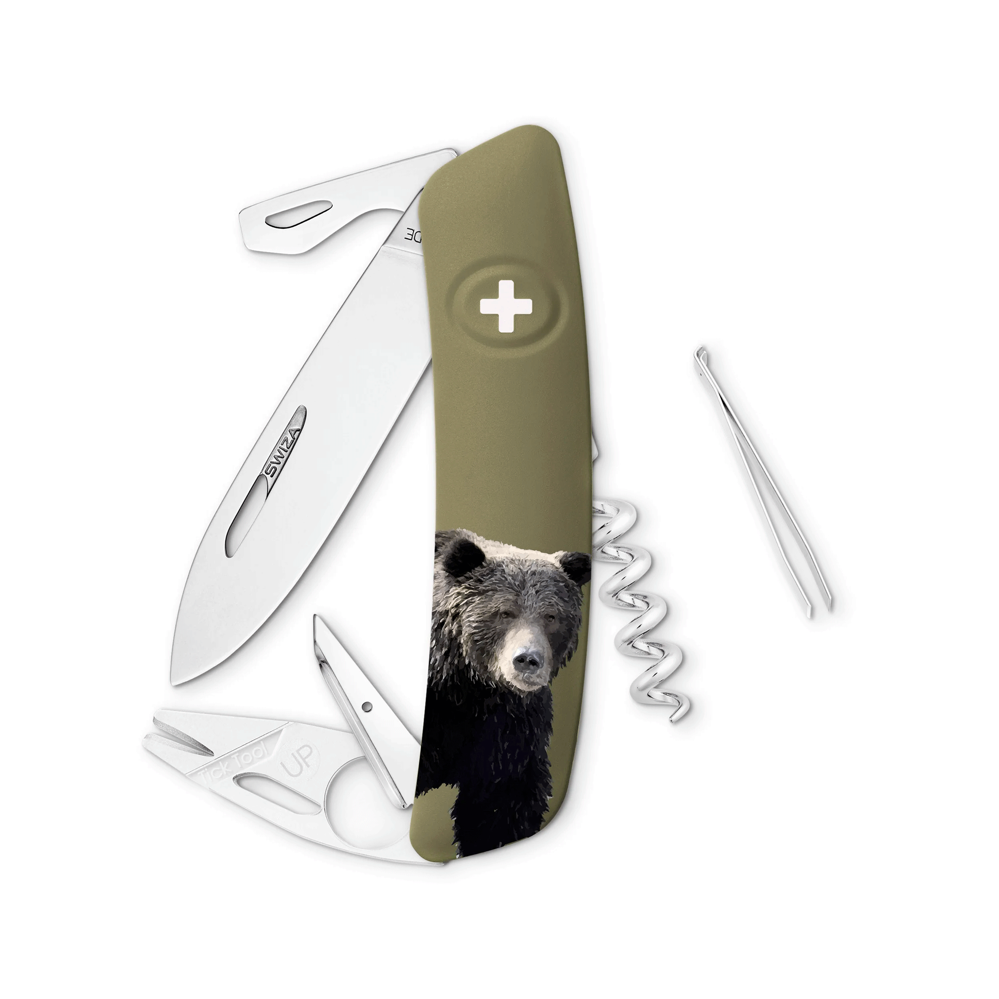 Navaja Swiza Campismo Vida Salvaje Grizzly