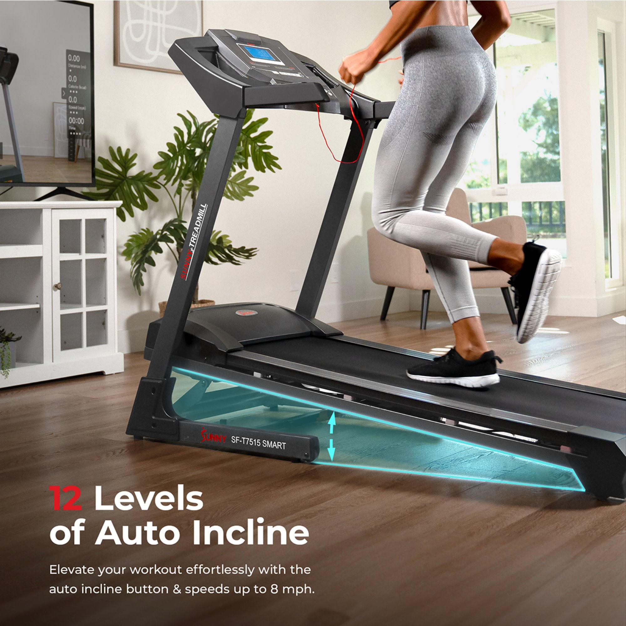 Caminadora Eléctrica Sunny Health Fitness SF-T7515SMART