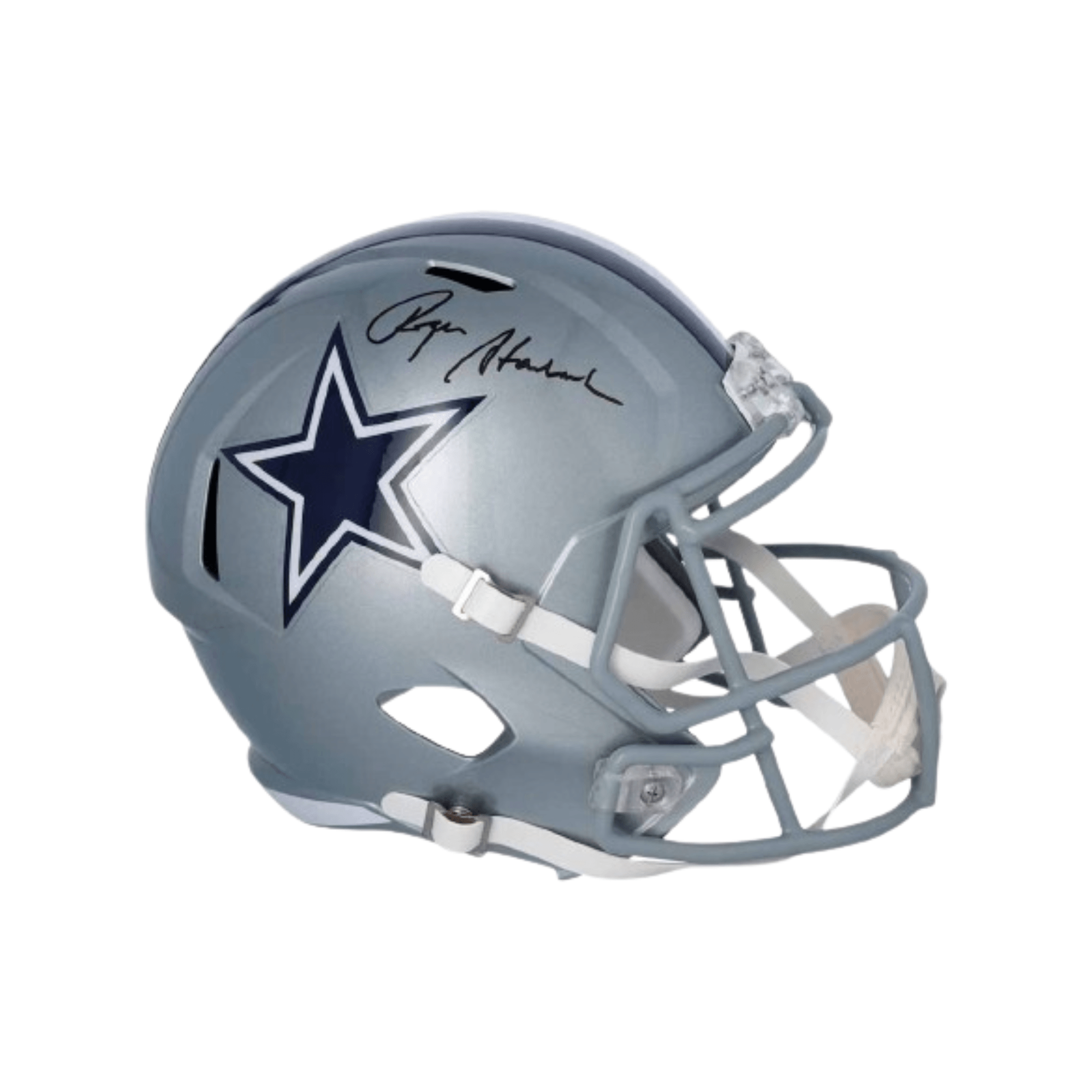 Casco Autografiado por Roger Staubach de los Cowboys de Dallas Unisex