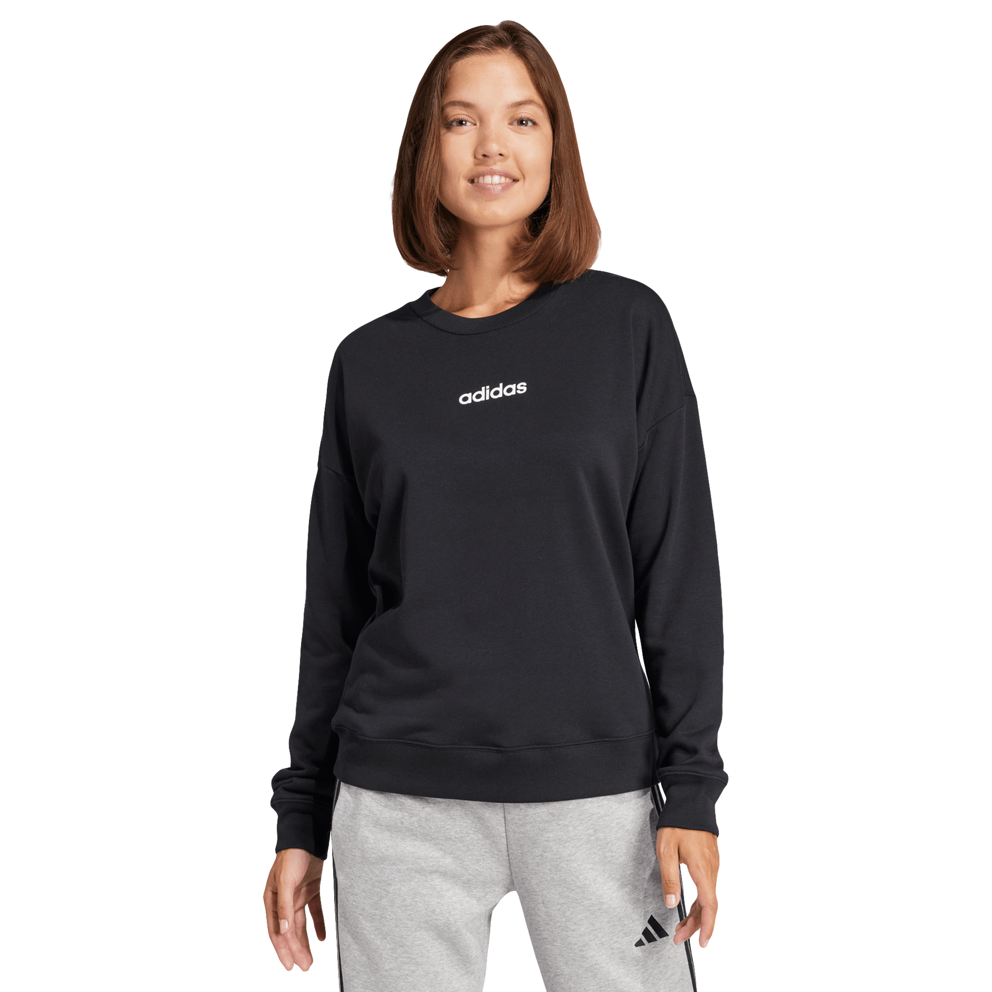 Sudadera adidas Essentials Linear French Terry Mujer JG8648