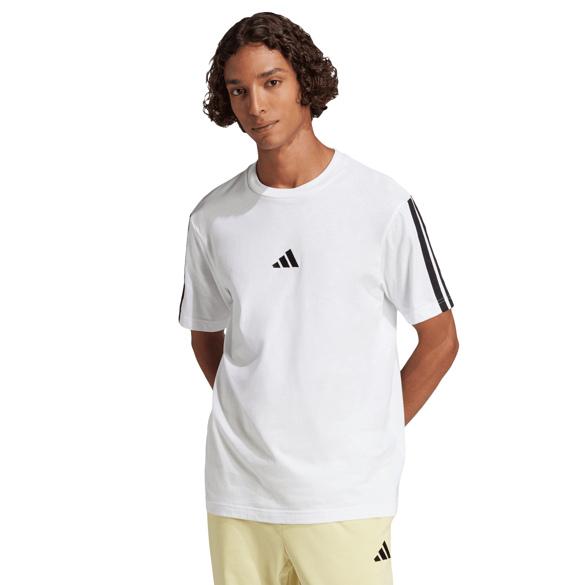 Playera adidas Essentials 3 Stripes Hombre JW1952