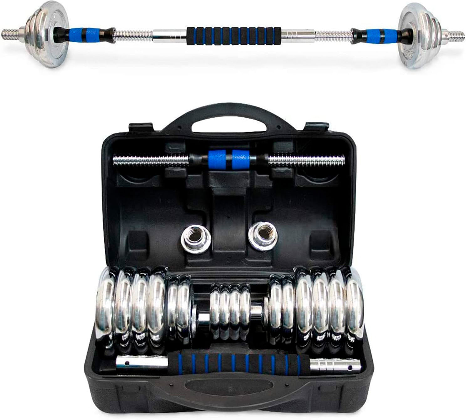 Set de Mancuernas Brandtrendy Entrenamiento 3 en 1 Multi 30KG
