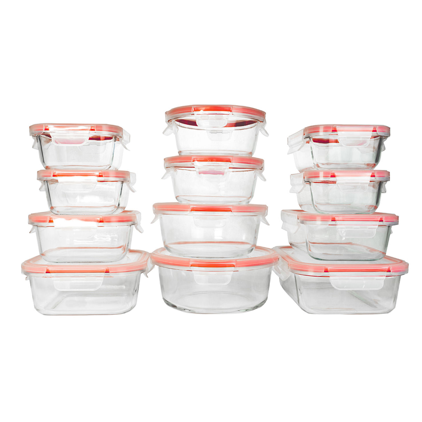 Contenedores de Alimentos Brandtrendy Vidrio Hermético 12PZ RJ