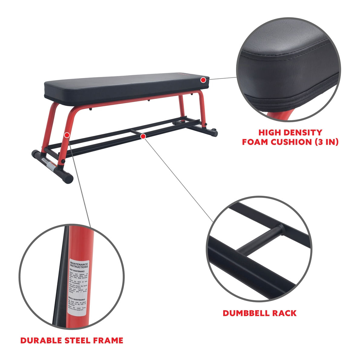 Banco de Fuerza Sunny Health Fitness SF-BH6996