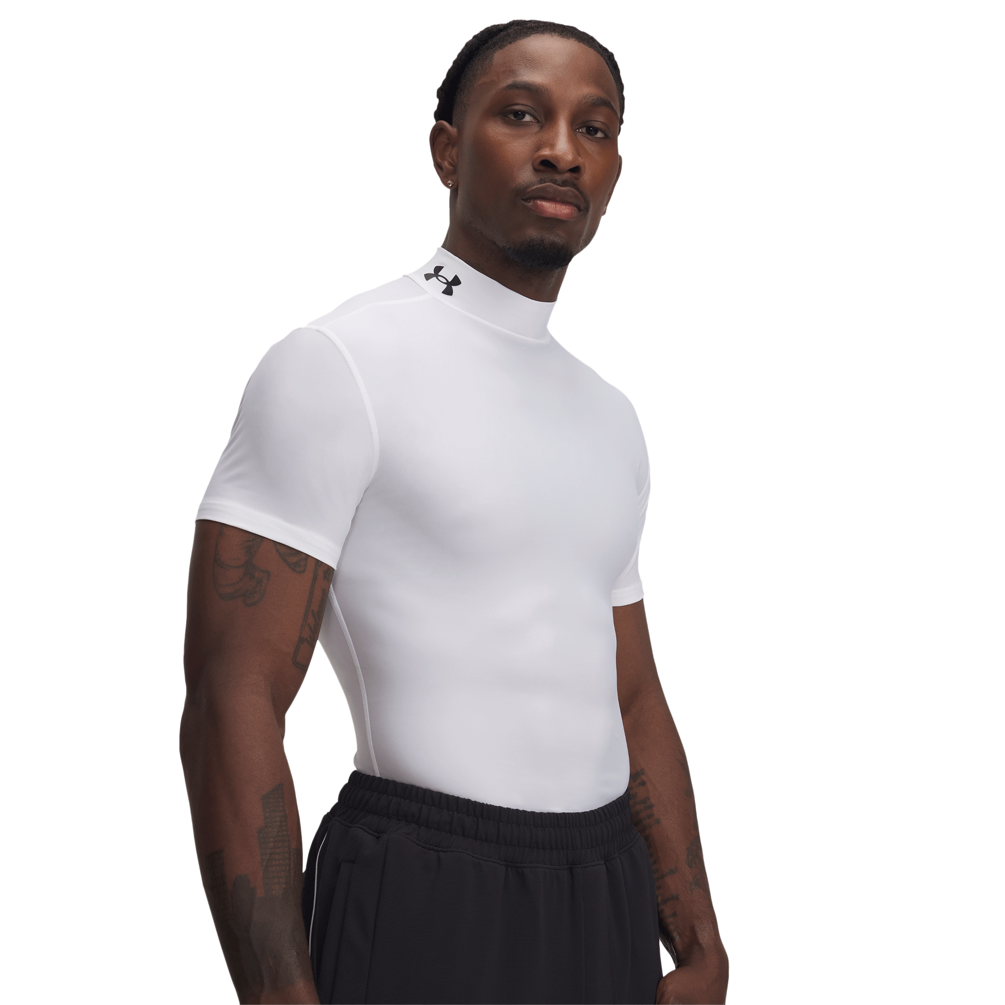 Playera Under Armour Entrenamiento HeatGear OG Compression Mock Hombre 1390098-100