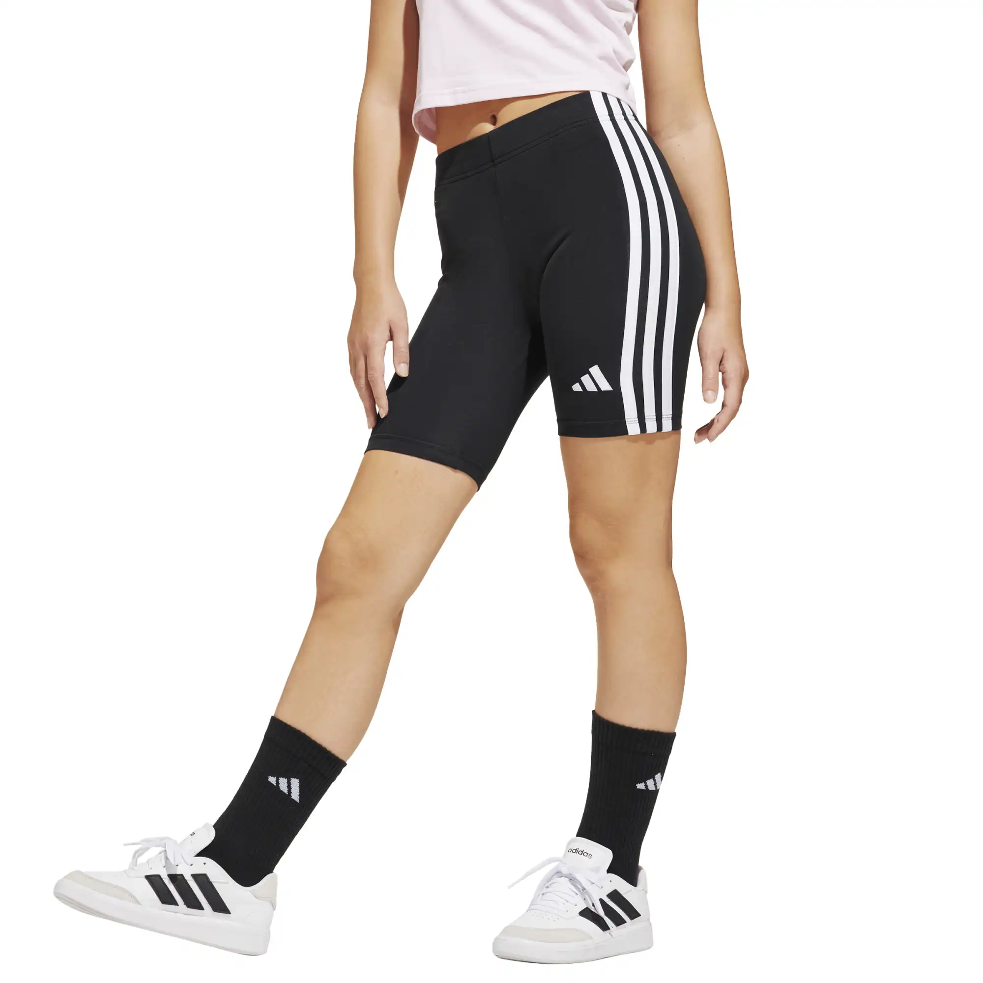 Short adidas Essentials 3 Stripes Biker Niña JF3677