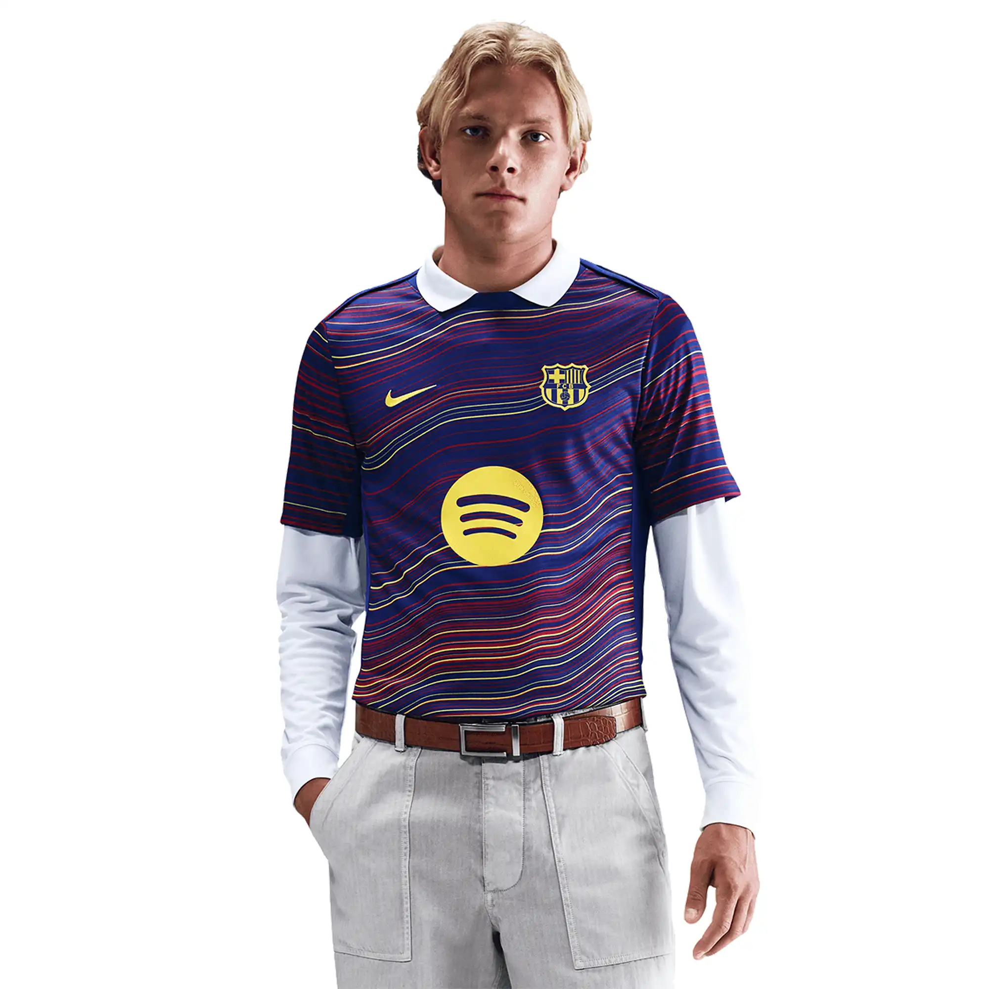 Playera Nike Futbol FC Barcelona Academy Pro Hombre HJ7142-456