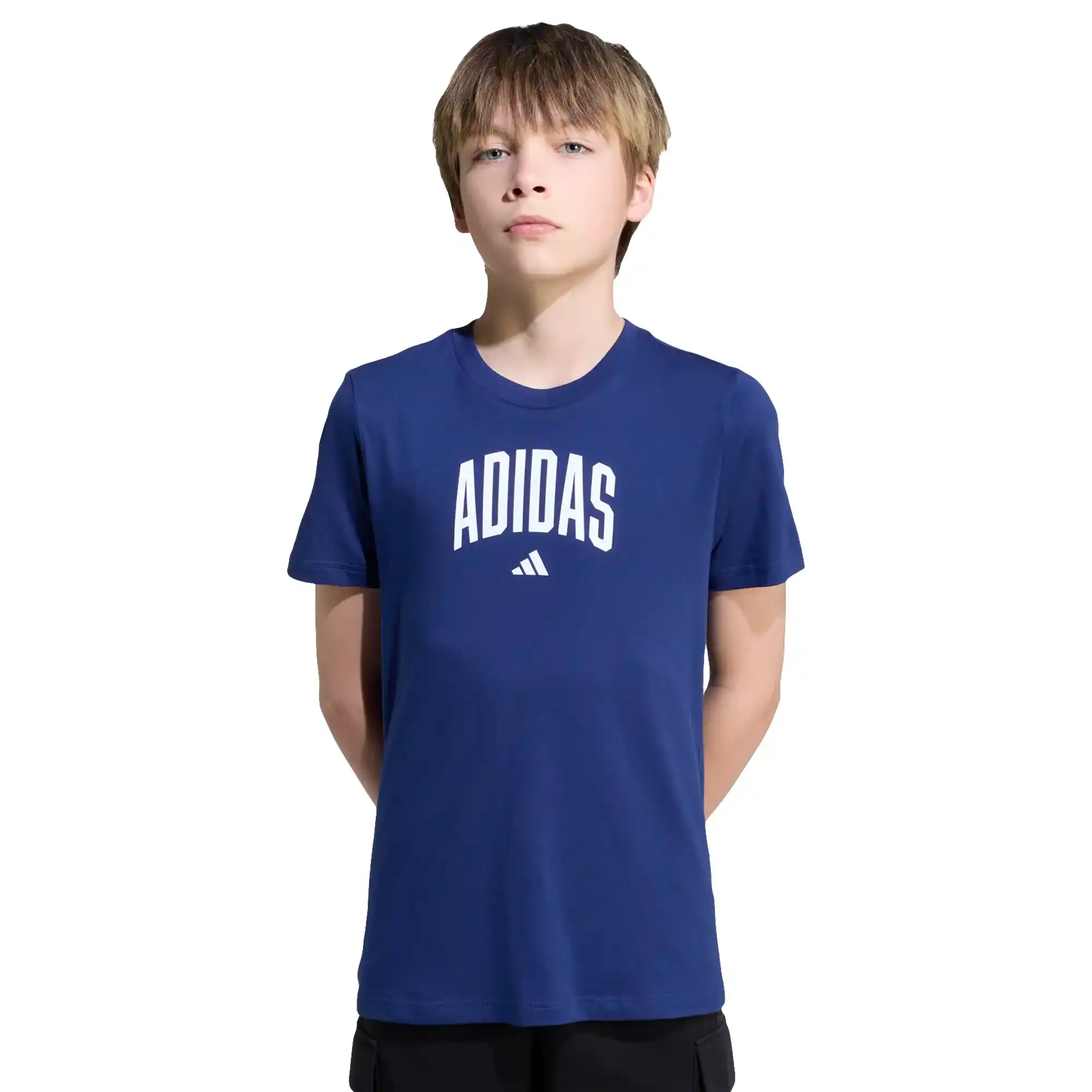 Playera adidas Casual Collegiate Graphic Infantil Unisex JV5193