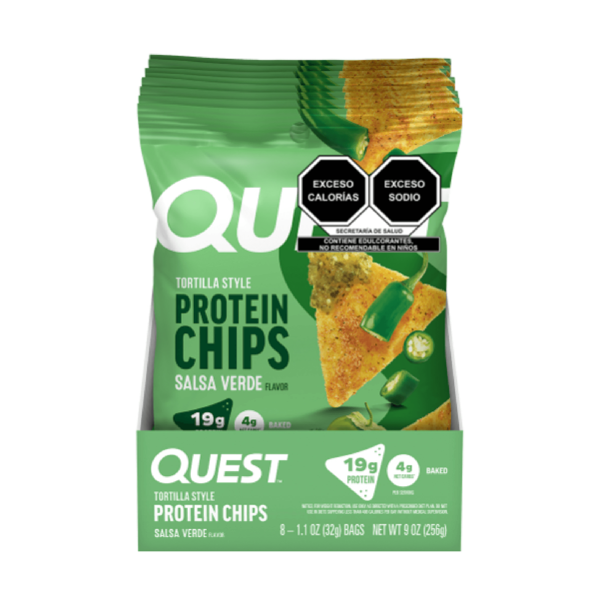 Chips de Proteína Quest Nutrition Salsa Verde 8pz