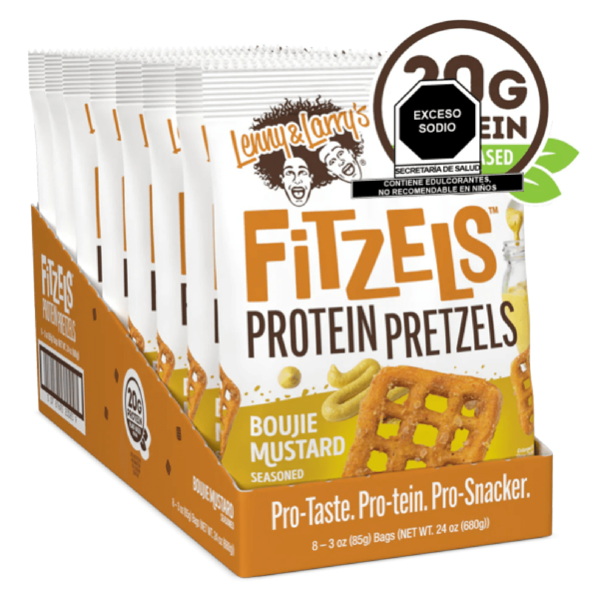 Pretzel de Proteína Lenny & Larry's Mostaza 8pz