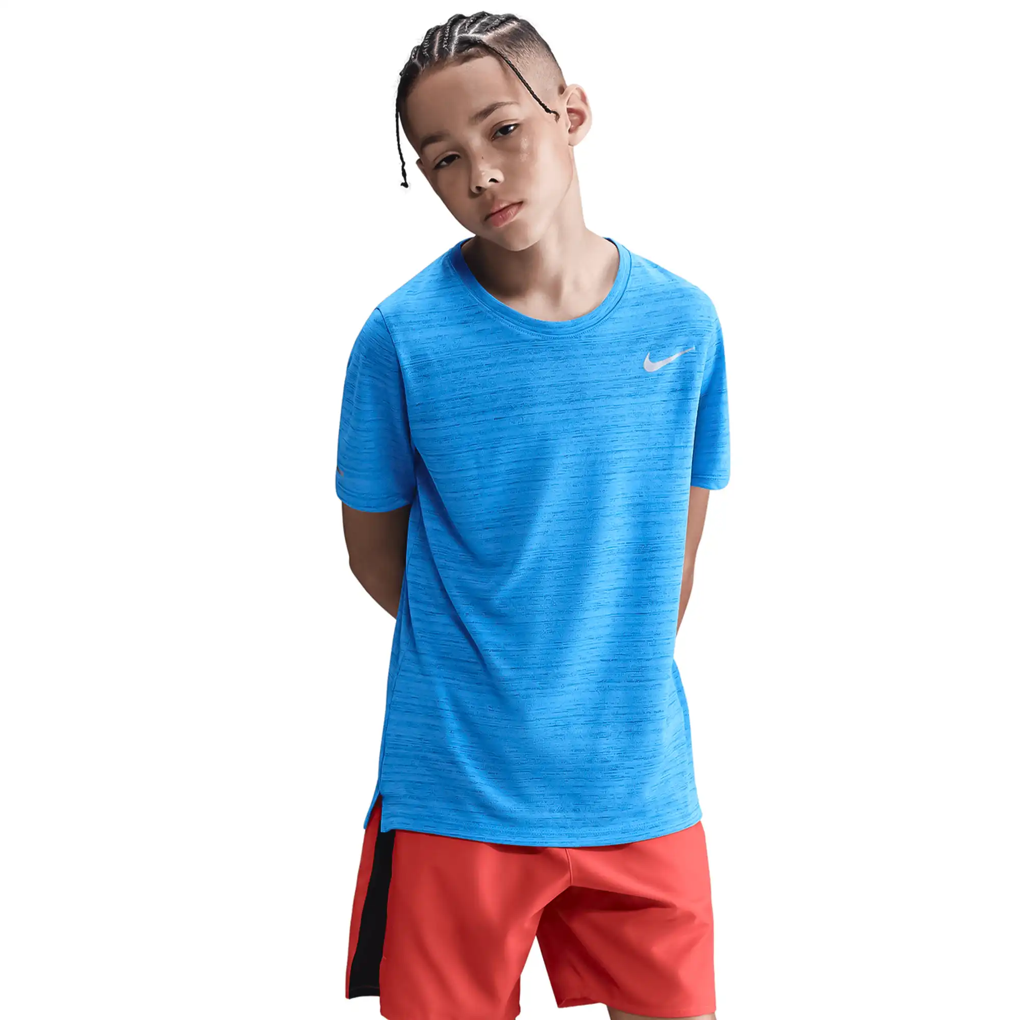 Playera Nike Entrenamiento Dri-FIT Miler Niño DD3055-435