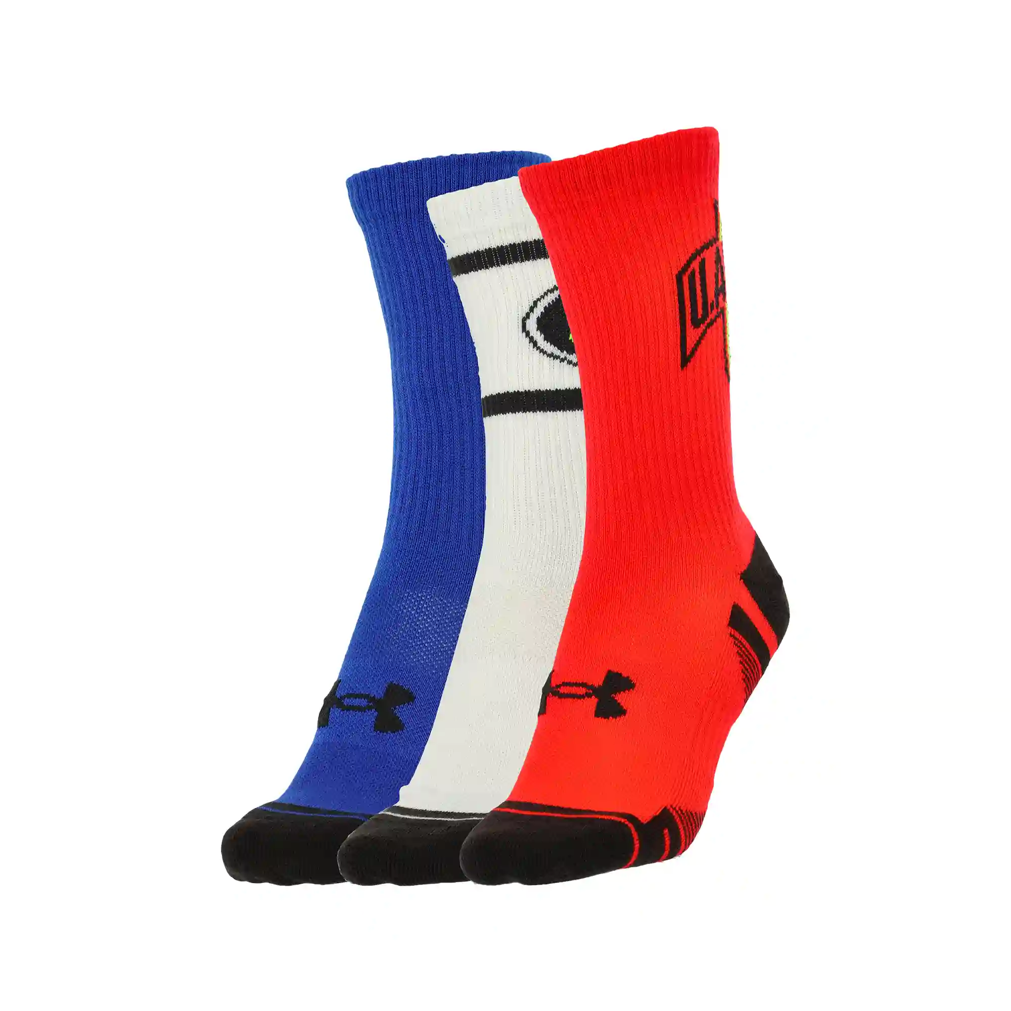 Calceta Under Armour Entrenamiento Performance Tech 3 Pack Niño 1379521-713