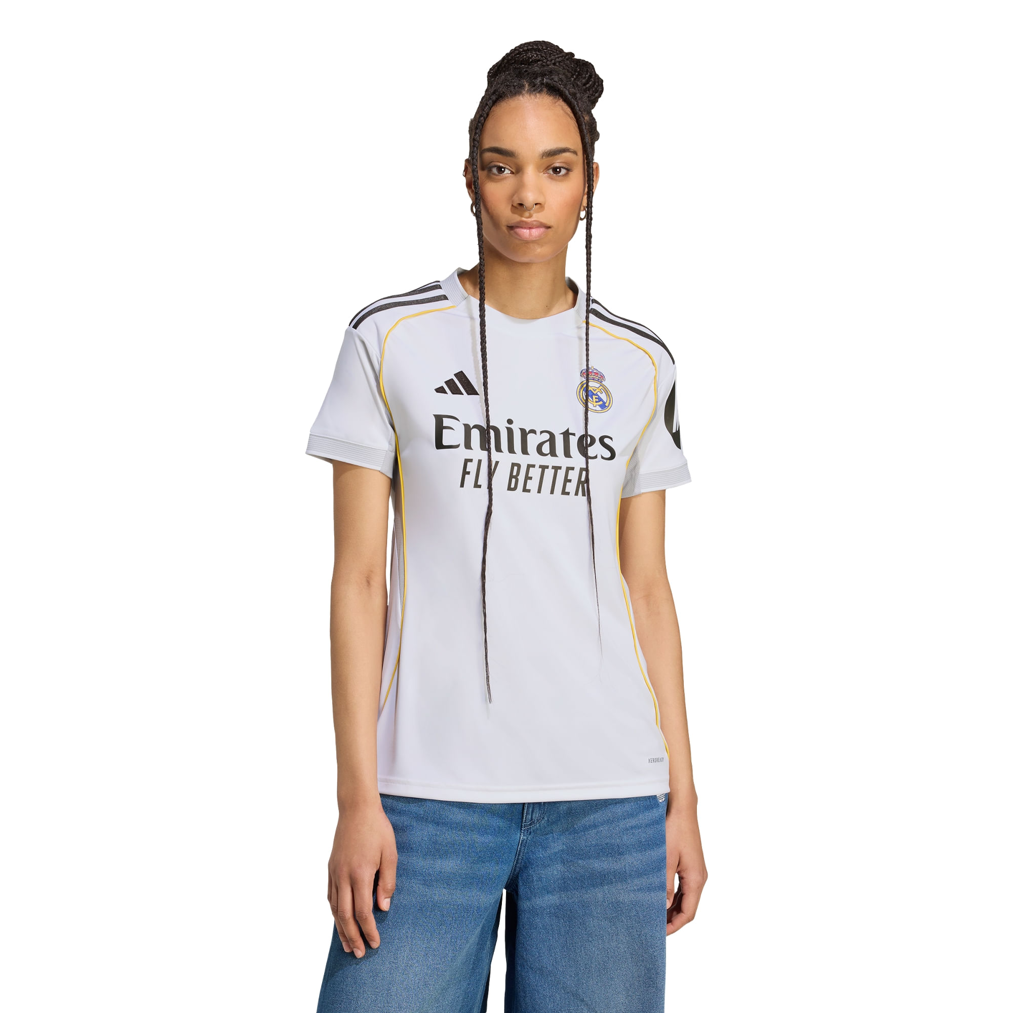 Jersey adidas Futbol Real Madrid Local Fan 25/26 Mujer JN8869