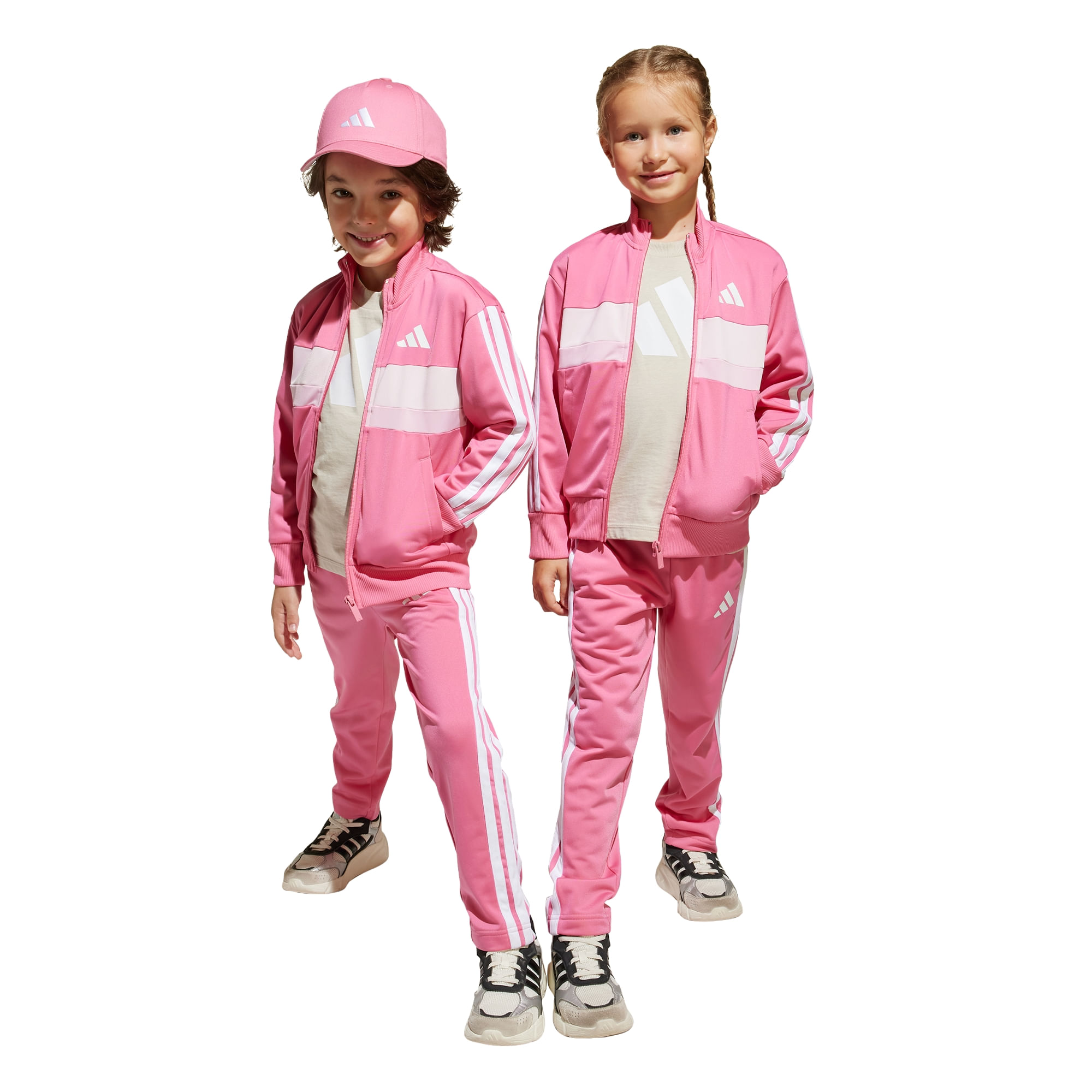 Conjunto Deportivo adidas Essentials Seasonal Tiberio 3 Stripes Infantil Unisex JI6208