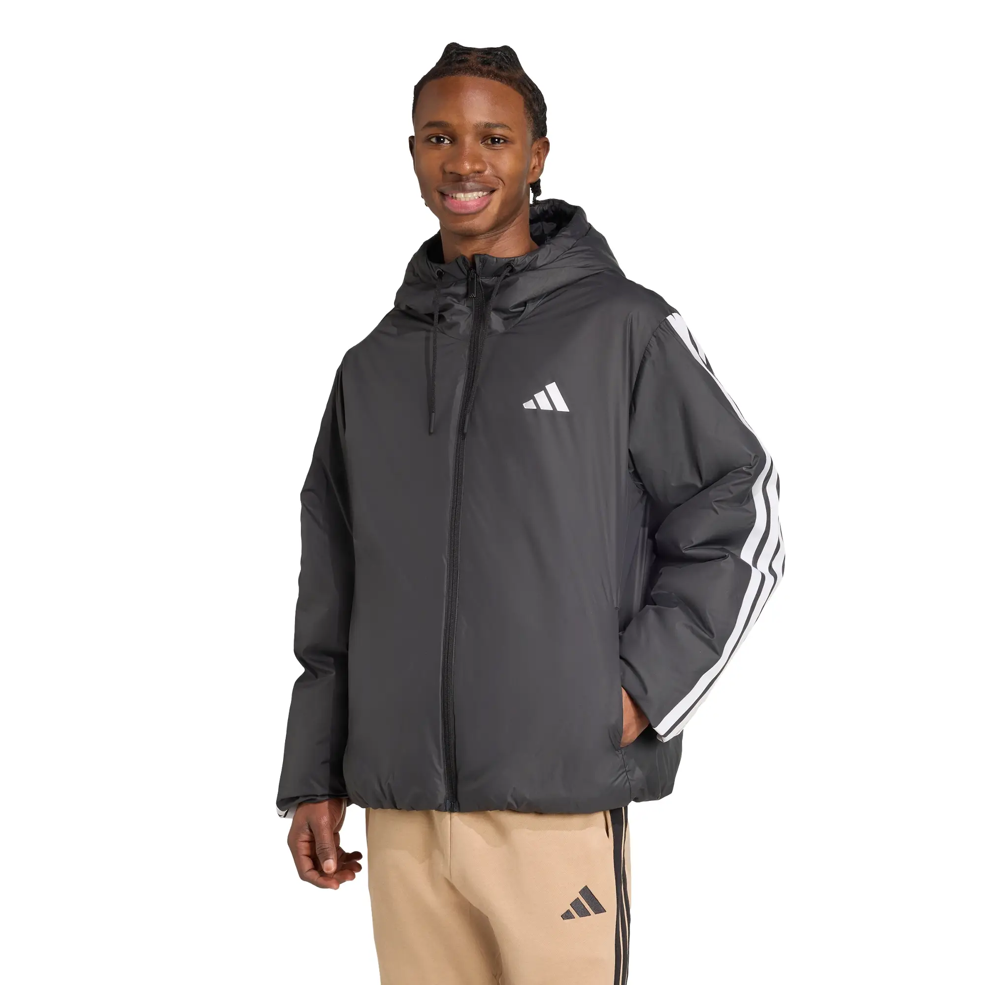 Chamarra adidas Essentials CLIMAWARM 3 Stripes Insulated Hombre JM4042