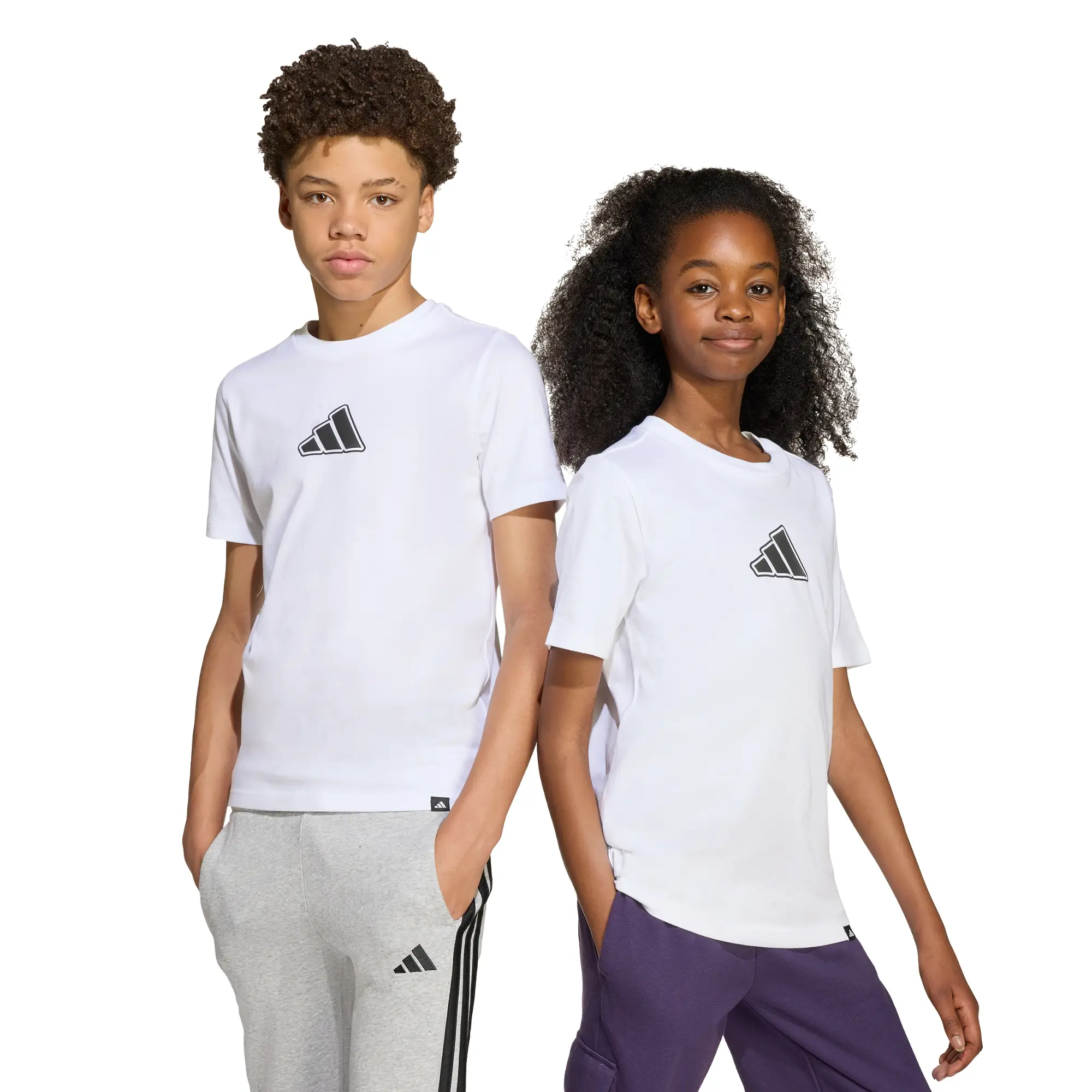 Playera adidas Casual Animal Pets Graphic Infantil Unisex JV5255