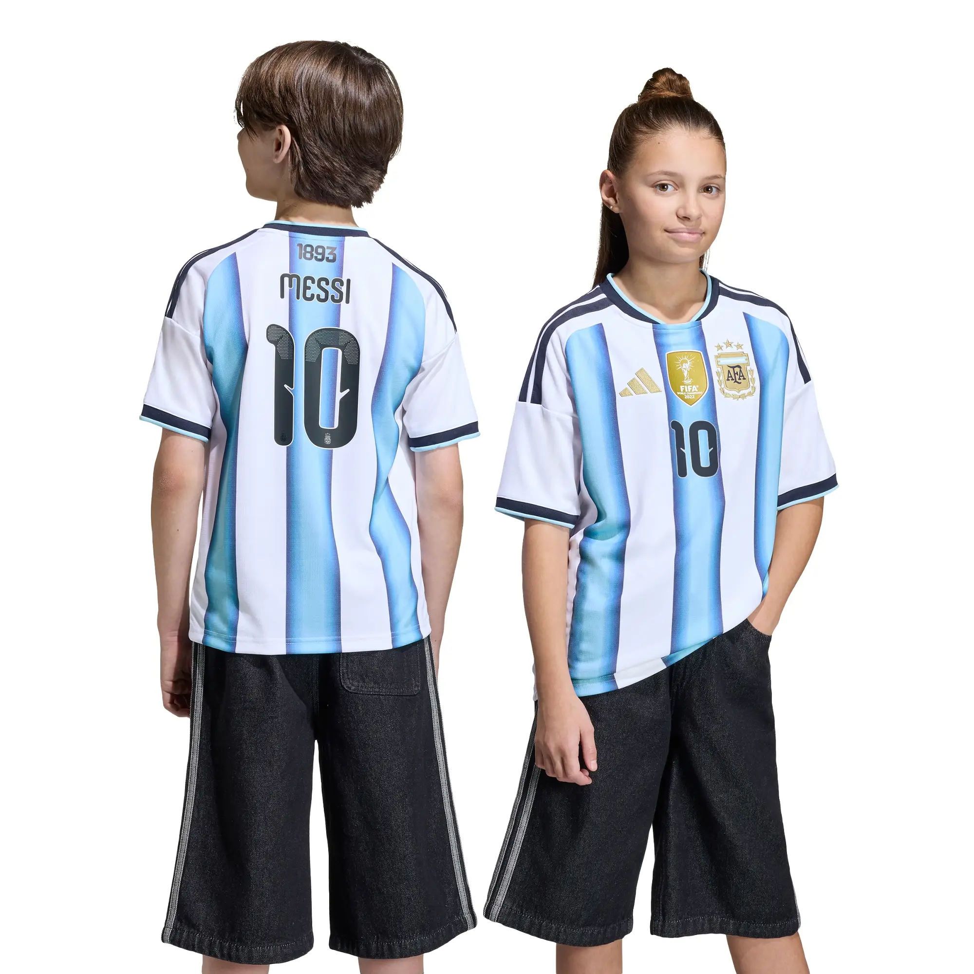 Jersey adidas Futbol Argentina Local Fan 2026 Messi Niño KA8115