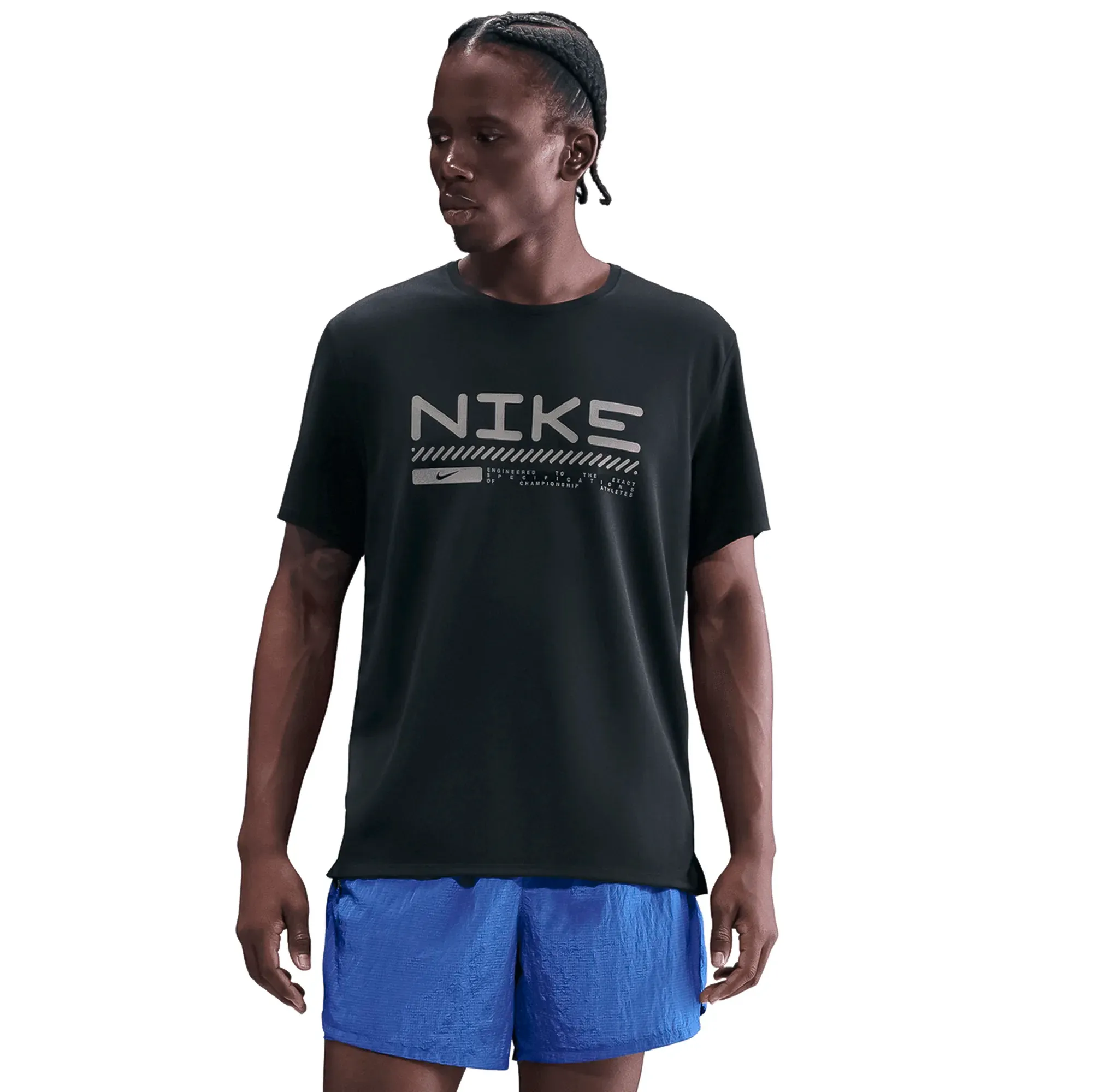 Playera Nike Correr Miler Hombre HV2676-010