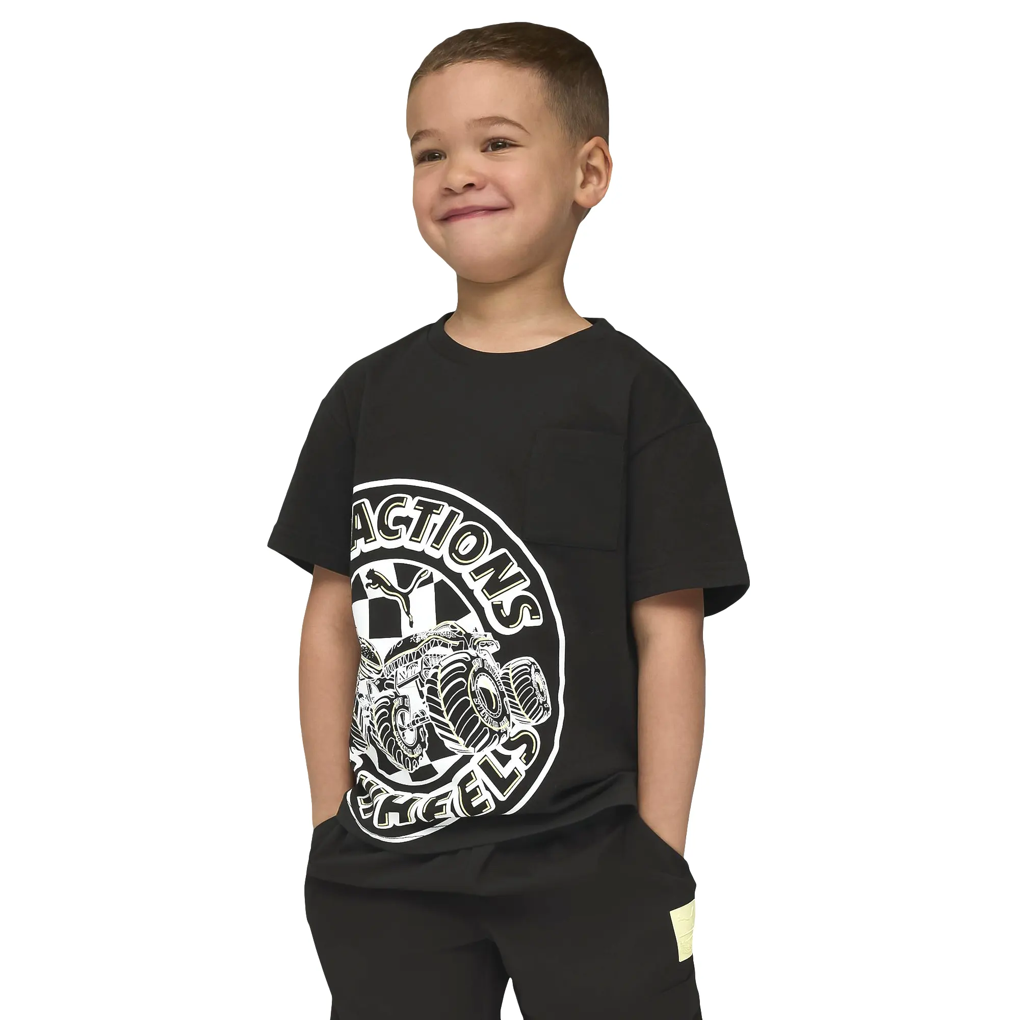 Playera Puma Casual x HOT WHEELS Niño 632401 01