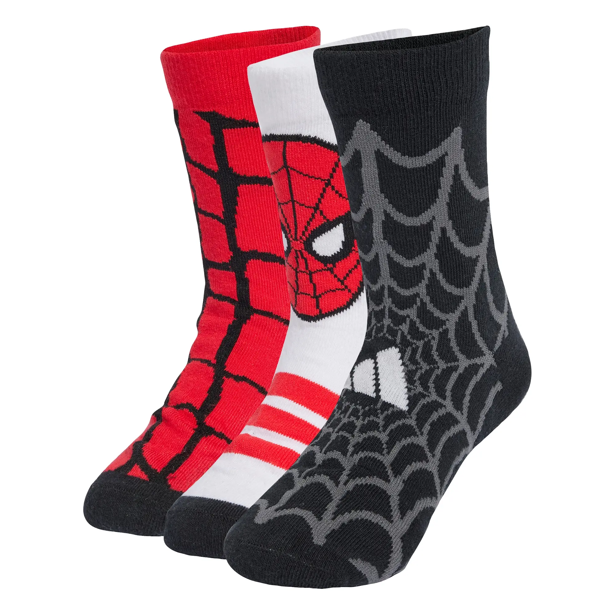 Calceta adidas Casual x Marvel Spider Man 3 Pack Niño JM1827