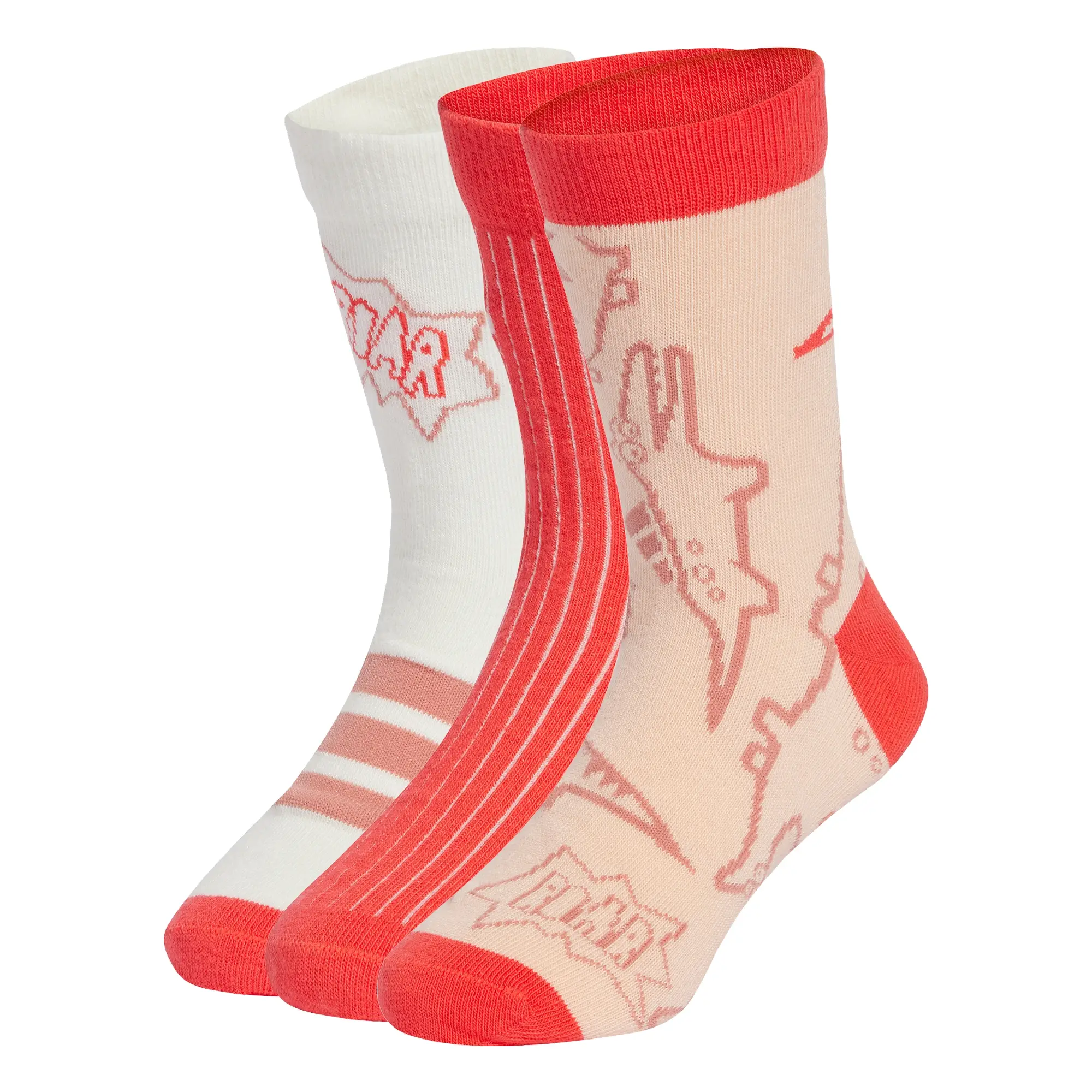 Calceta adidas Casual Adiraptor Infantil Unisex 3 Pack JV5118