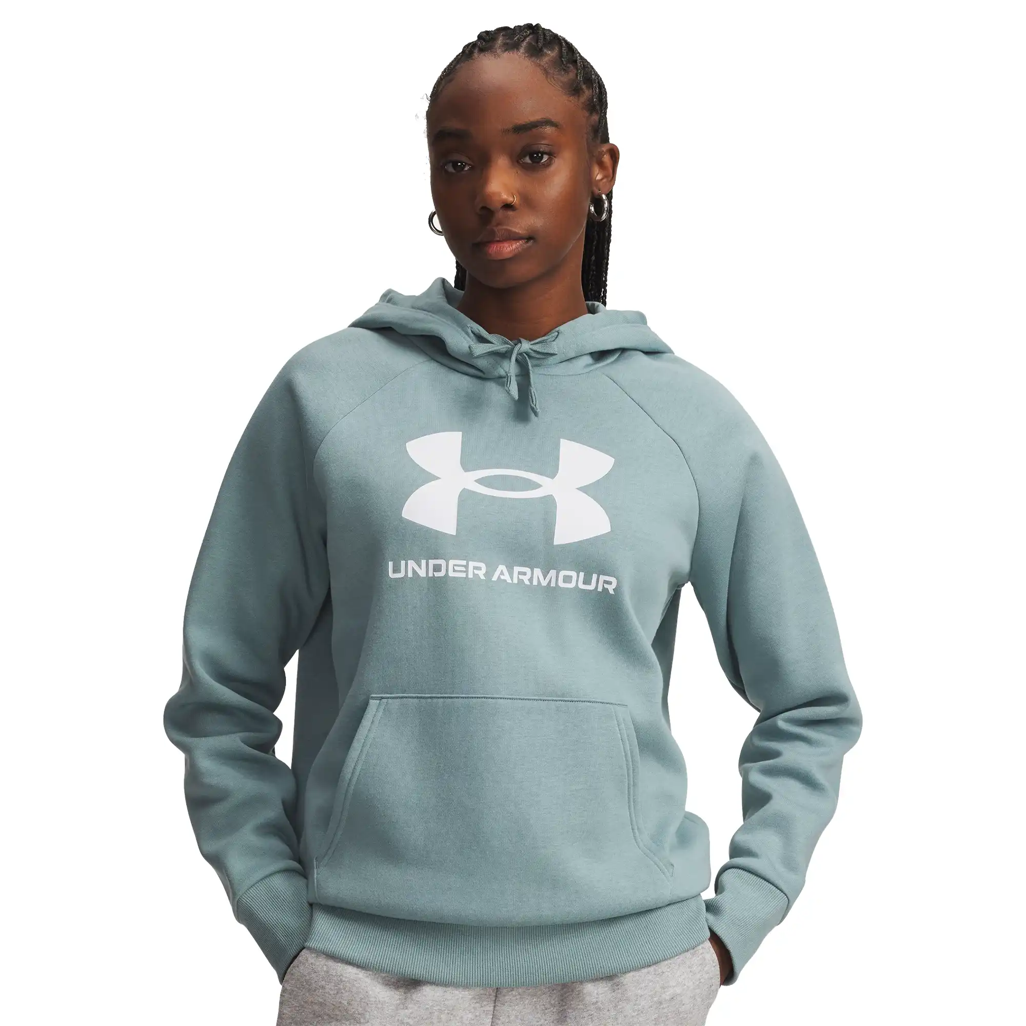 Sudadera Under Armour Casual Rival Fleece Big Logo Mujer 1379501-323