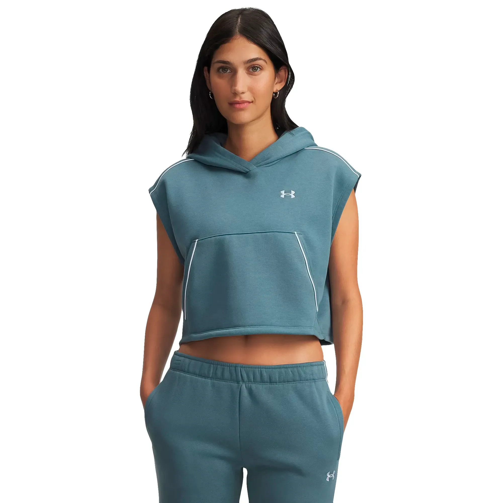 Sudadera Under Armour Entrenamiento Rival Fleece Piped Mujer 6003709-587