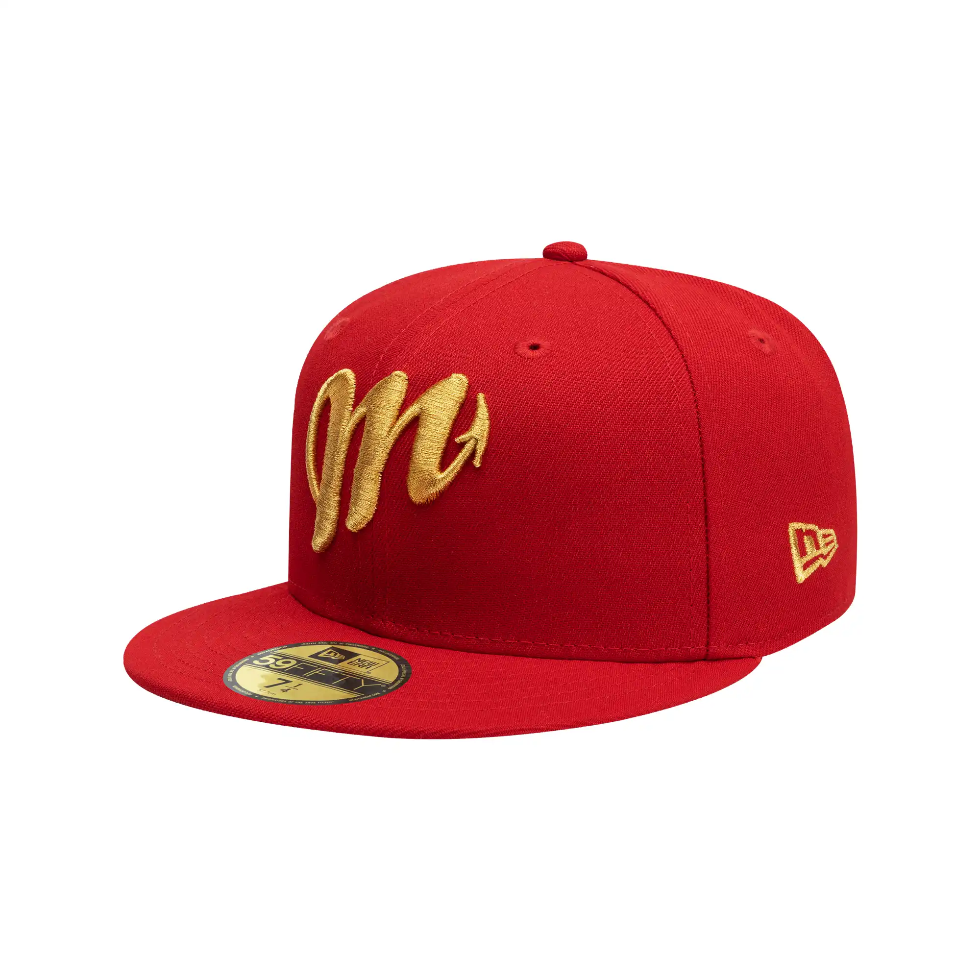 Gorra New Era LMB 59FIFTY Diablos Rojos del México Gold Collection Unisex 60943279