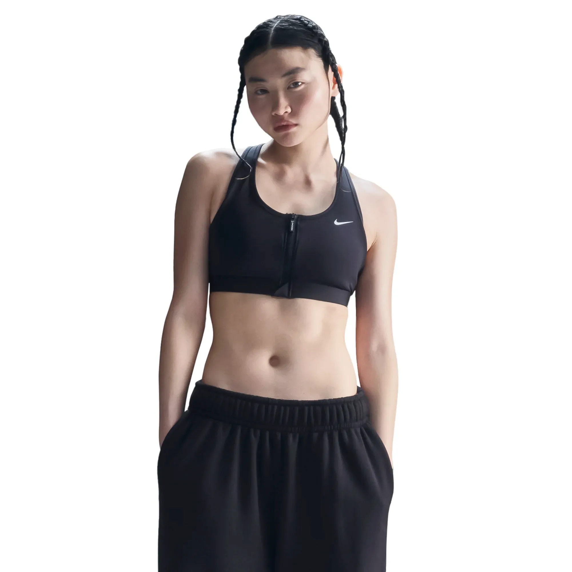 Sujetador Deportivo Nike Swoosh Front Zip Mujer FN2731-010