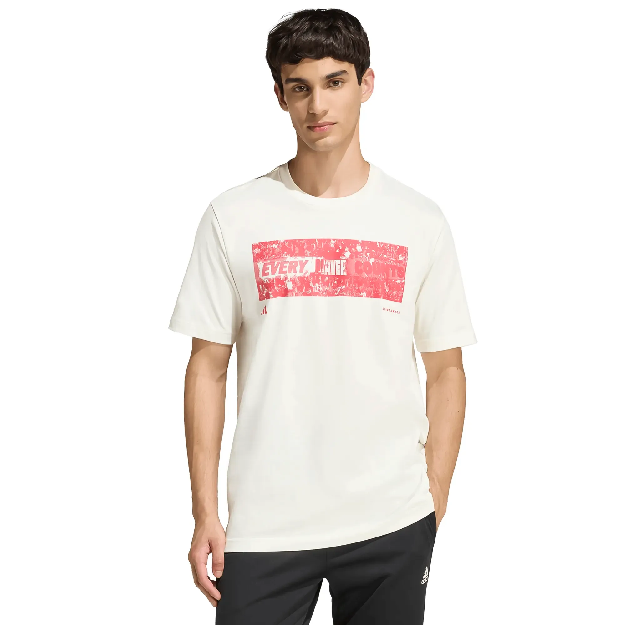 Playera adidas Casual Graphic Stadium Fans Hombre KB4925