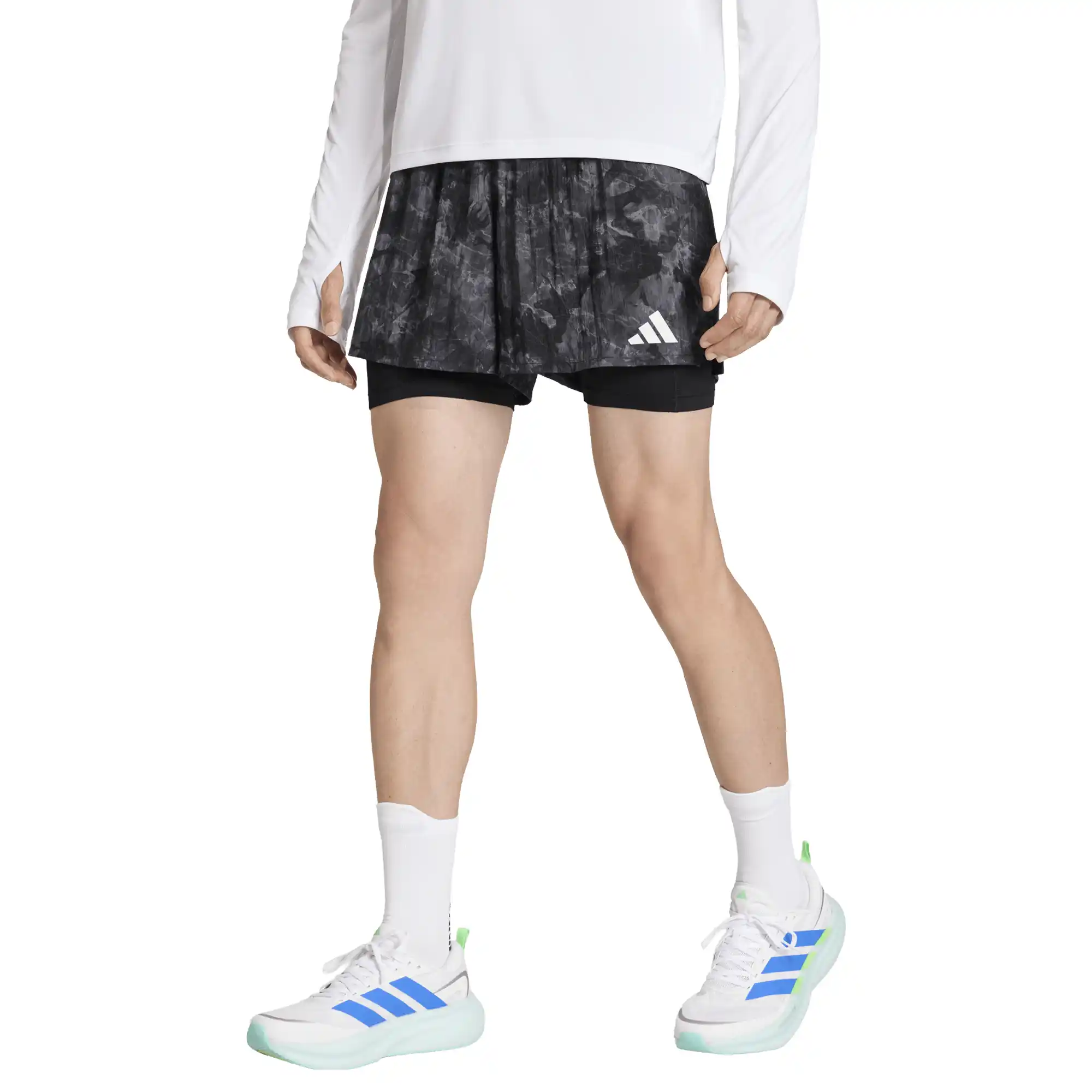 Short adidas Correr adi365 Spray Dye 2 en 1 Hombre KA0315