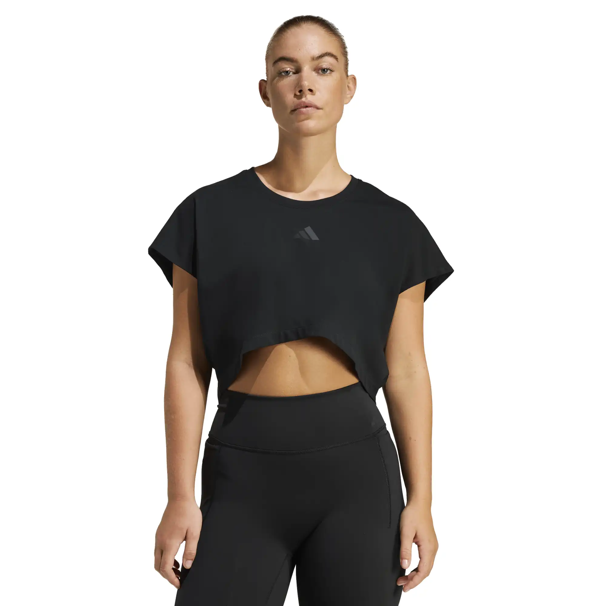 Top adidas Entrenamiento Power Workout Boxy 3 Stripes Mujer KE8049