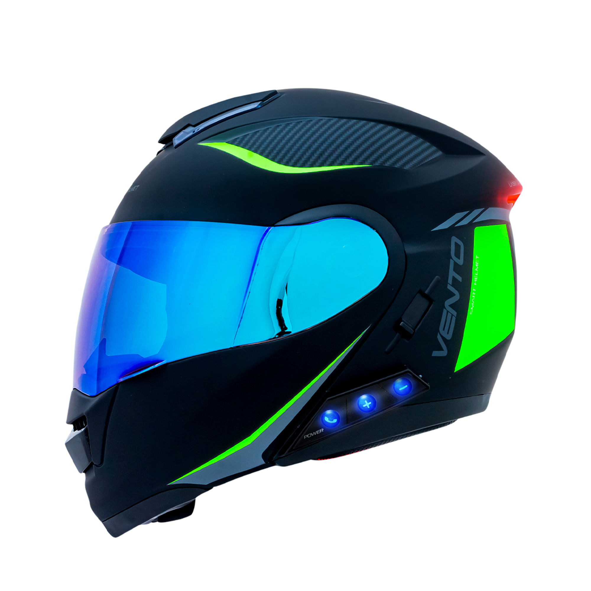 Casco Motocicleta Vento GTV1 Bluetooth Multicolor