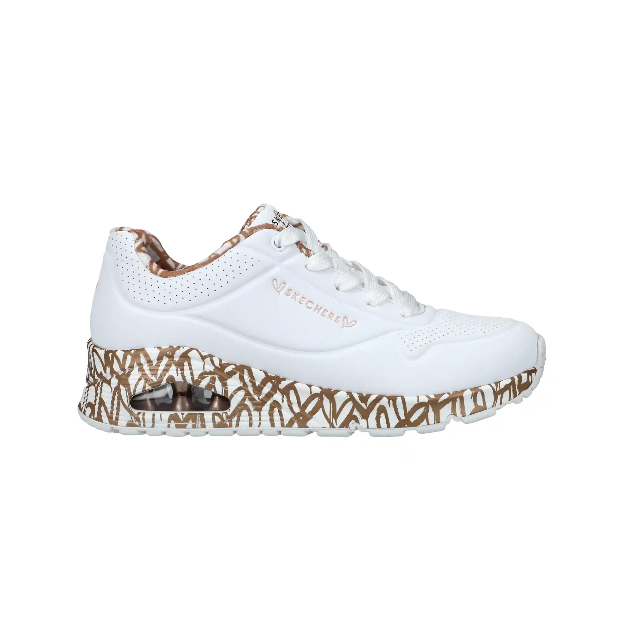 Tenis Skechers Casual Street x JGoldcrown: Uno - Loving Love Mujer 155506WTRG