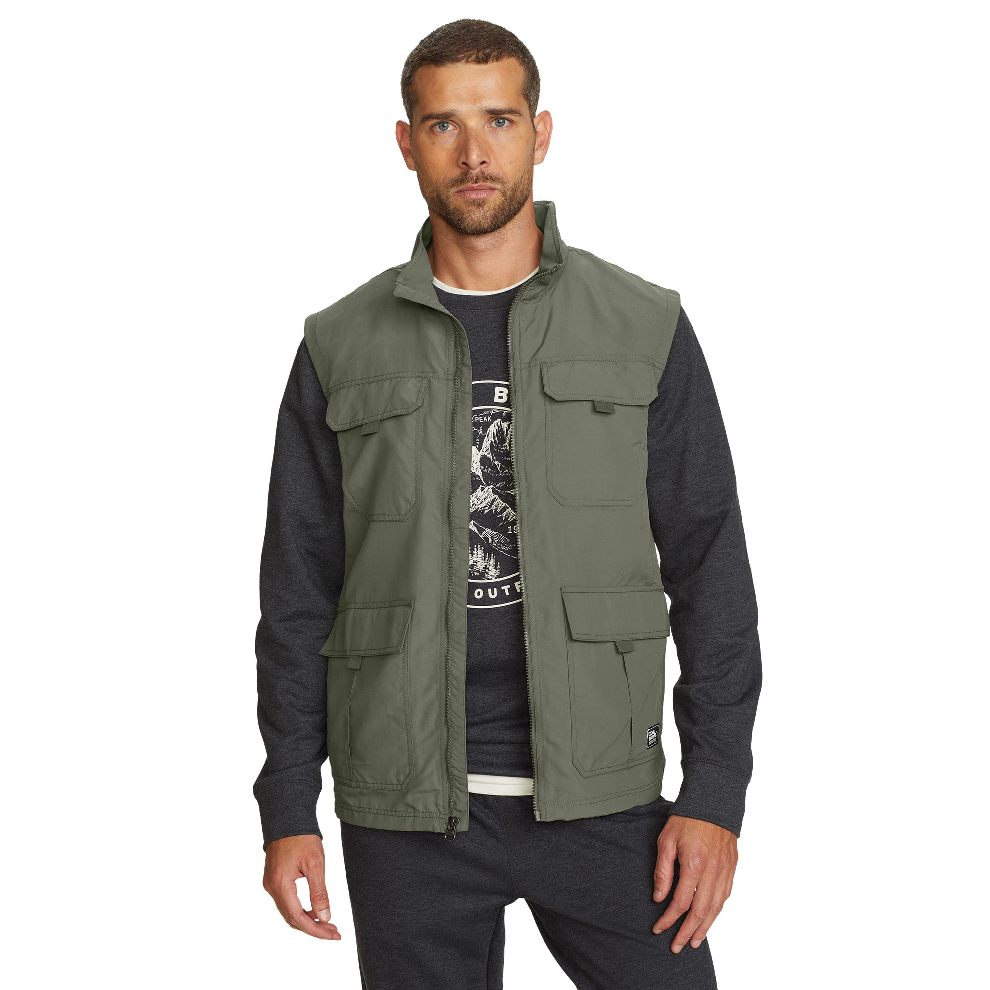Chaleco Eddie Bauer Senderismo Adventurer Hombre EB01-0749 Verde