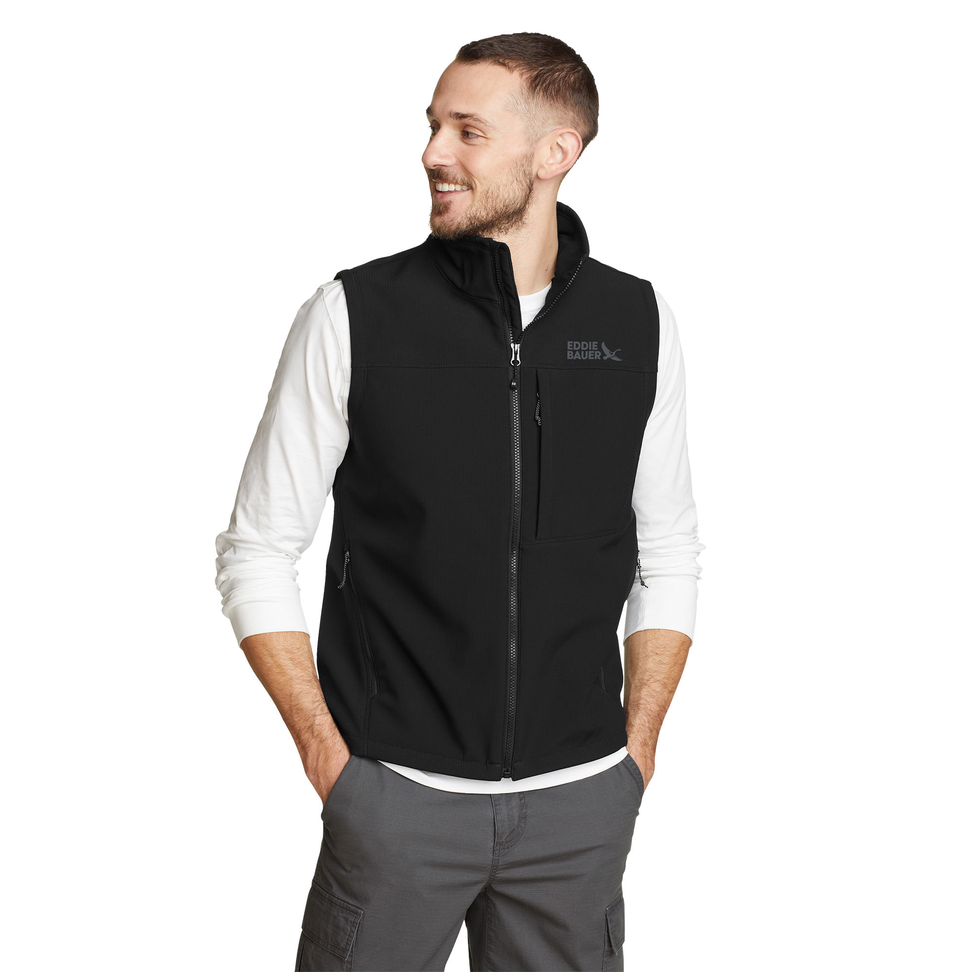 Chaleco Eddie Bauer Senderismo Windfoil Thermal Hombre EB01-0676 Negro