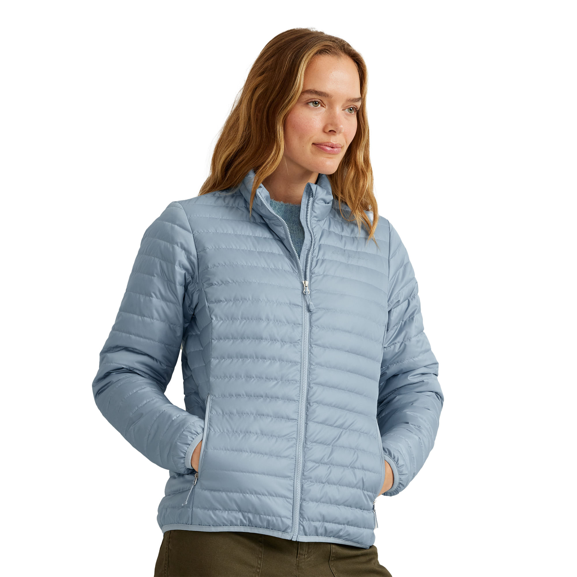 Chamarra Eddie Bauer Senderismo Microlight Down Mujer EB06-2236 Azul