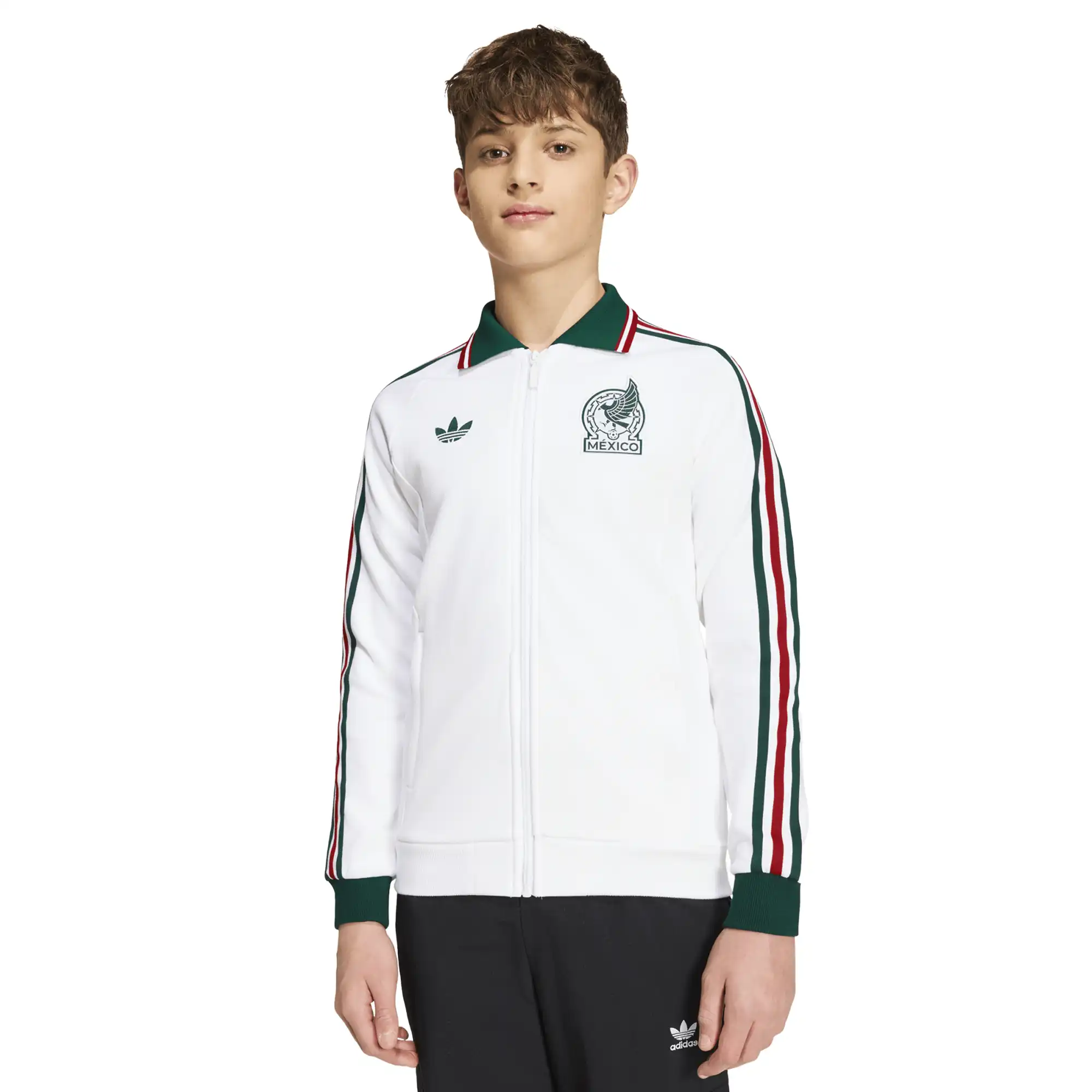 Chamarra adidas Futbol Selección Mexicana Anthem Visita 2026 Niño JZ6461