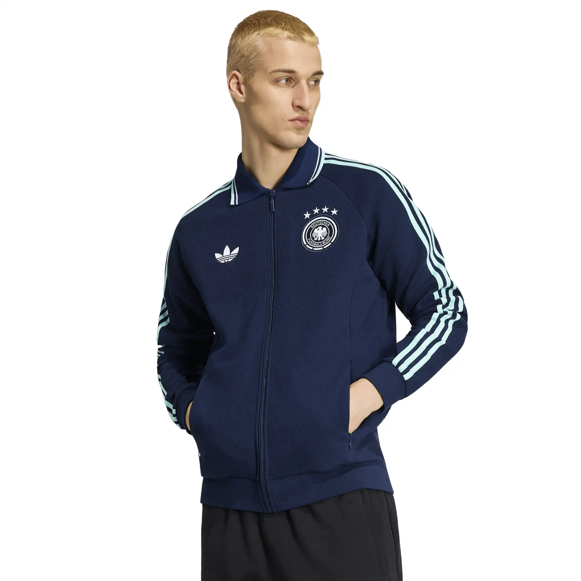 Chamarra adidas Futbol Alemania Originals Hombre JZ9336