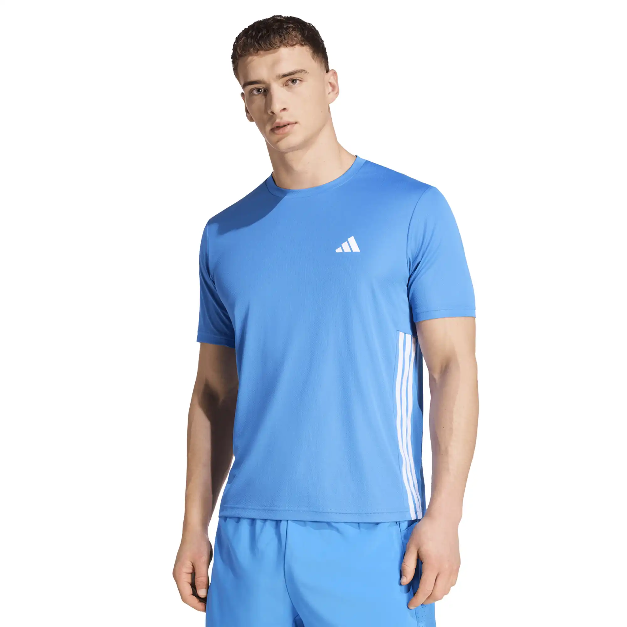 Playera adidas Entrenamiento Workout Essentials Base 3 Stripes Hombre KD0714