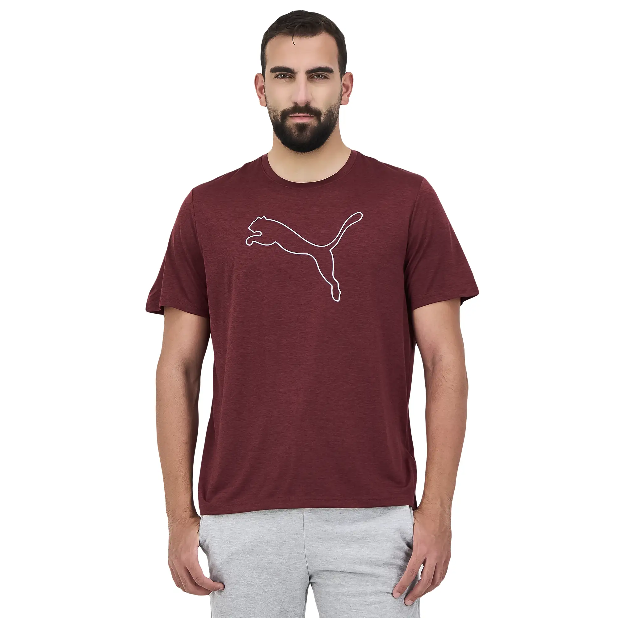 Playera Puma Entrenamiento TAD ESSENTIALS Heather Cat Hombre 525907 98