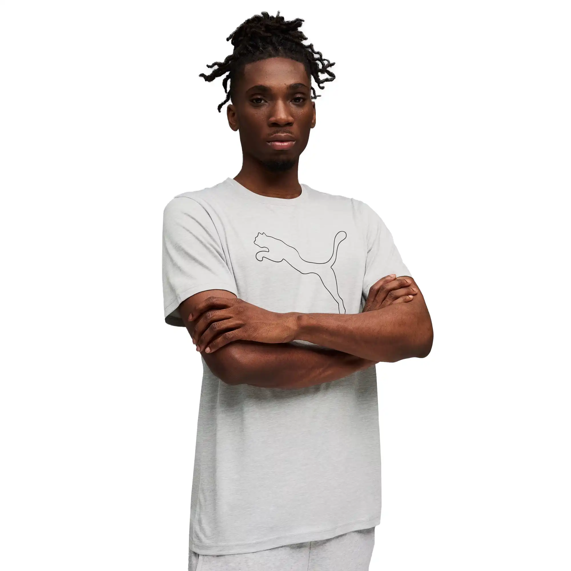 Playera Puma Entrenamiento TAD ESSENTIALS Heather Cat Hombre 525907 04