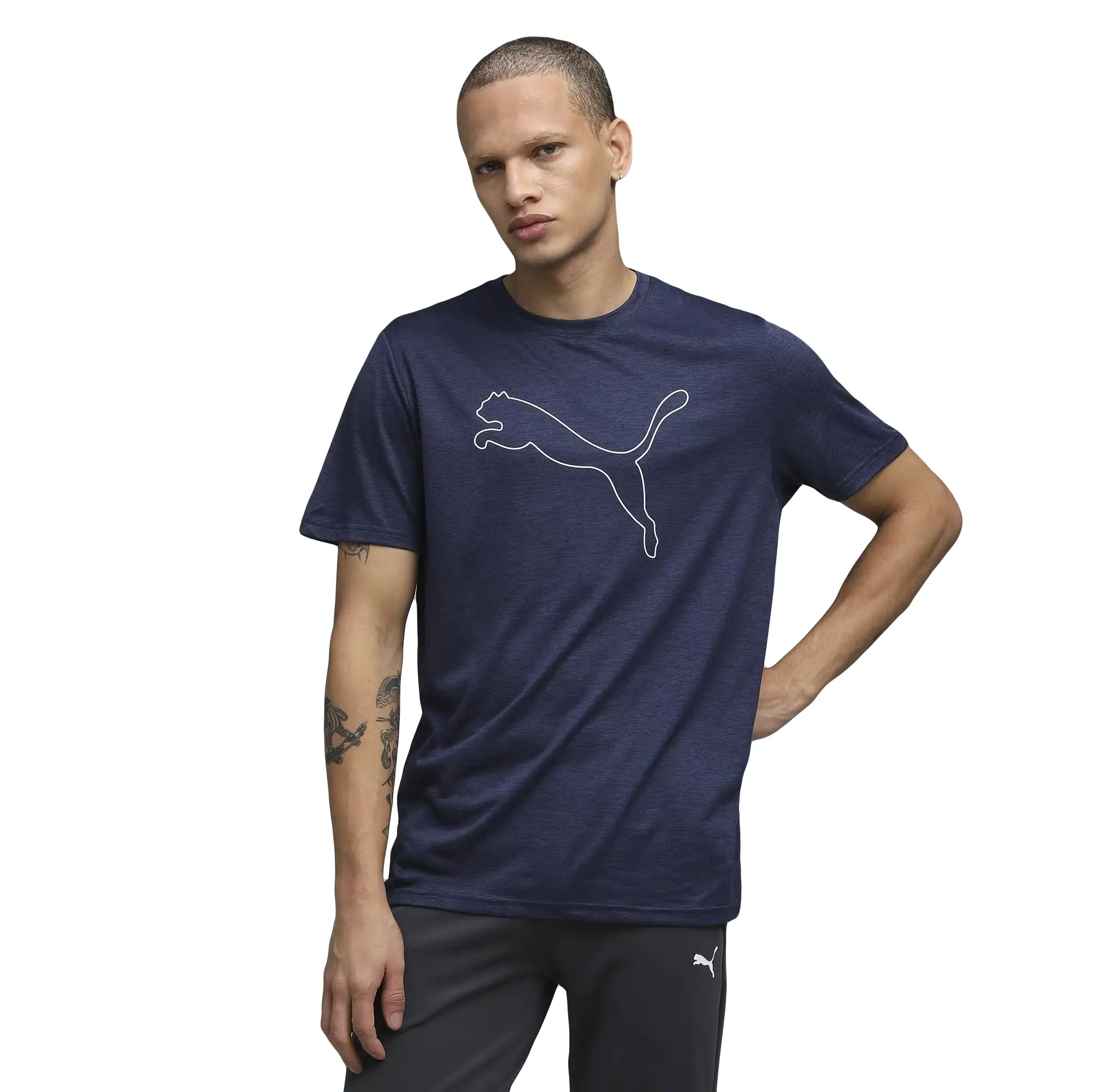 Playera Puma Entrenamiento TAD ESSENTIALS Heather Cat Hombre 525907 06