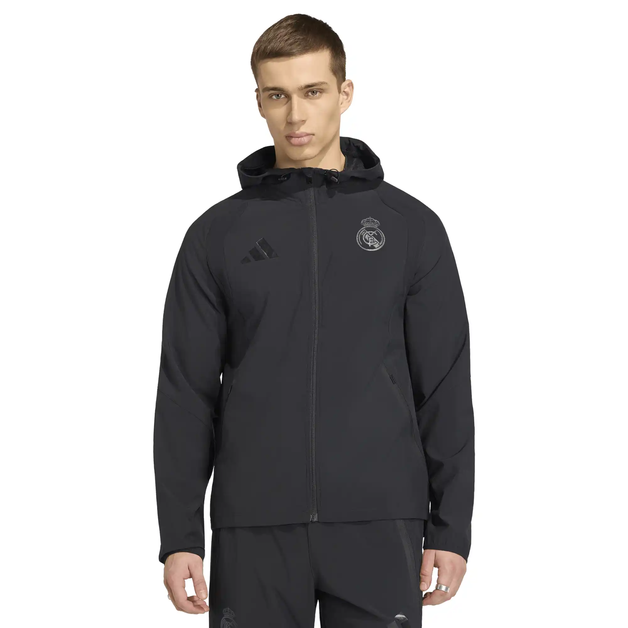 Chamarra adidas Futbol Real Madrid Tiro Travel Hombre KC7805