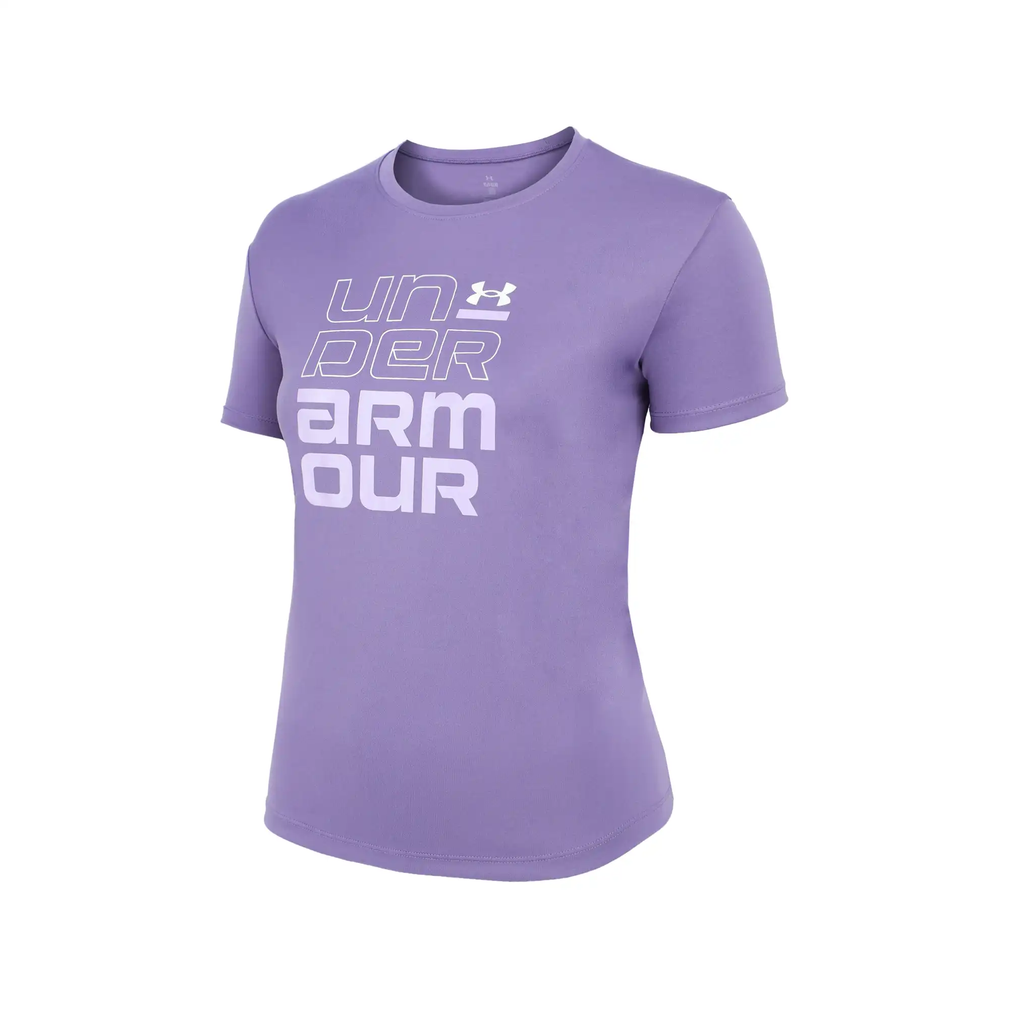 Playera Under Armour Casual Tech Wordmark Niña 1389758-520