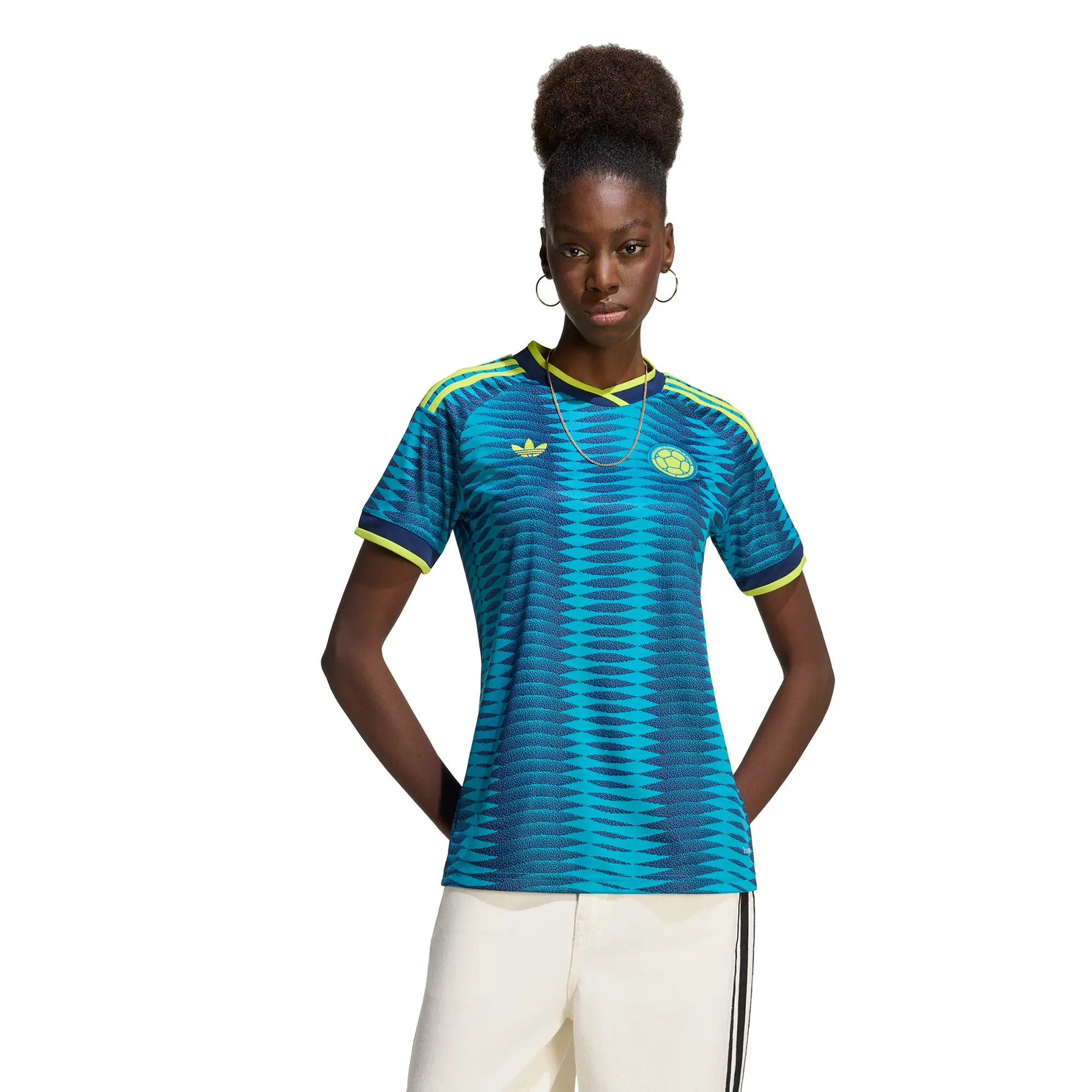 Jersey adidas Futbol Colombia Visita Fan 2026 Mujer JZ8843